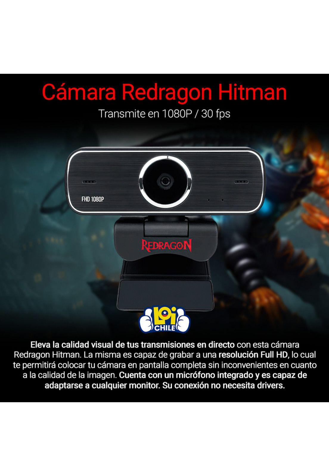 Webcam Redragon Hitman Gw800 FHD 1080p-1