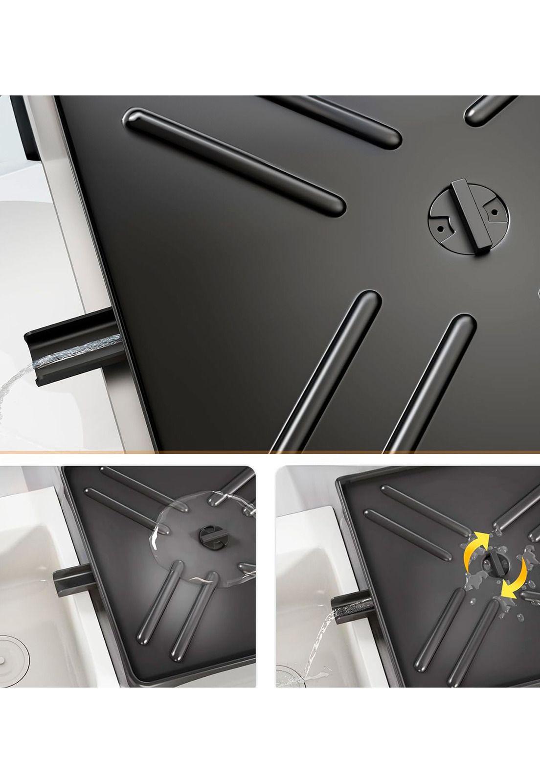 Escurridor de Platos DecoTeam 2 en 1 Desagüe Ajustable-4
