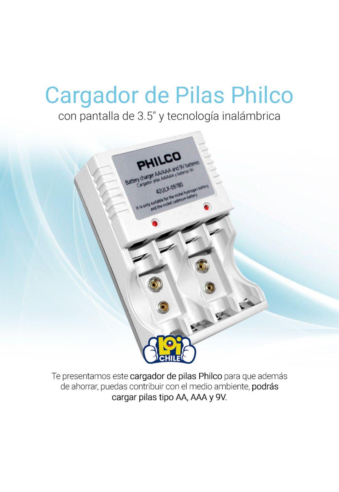 Cargador 4 De Pilas Philco Tipo AA y AAA-1