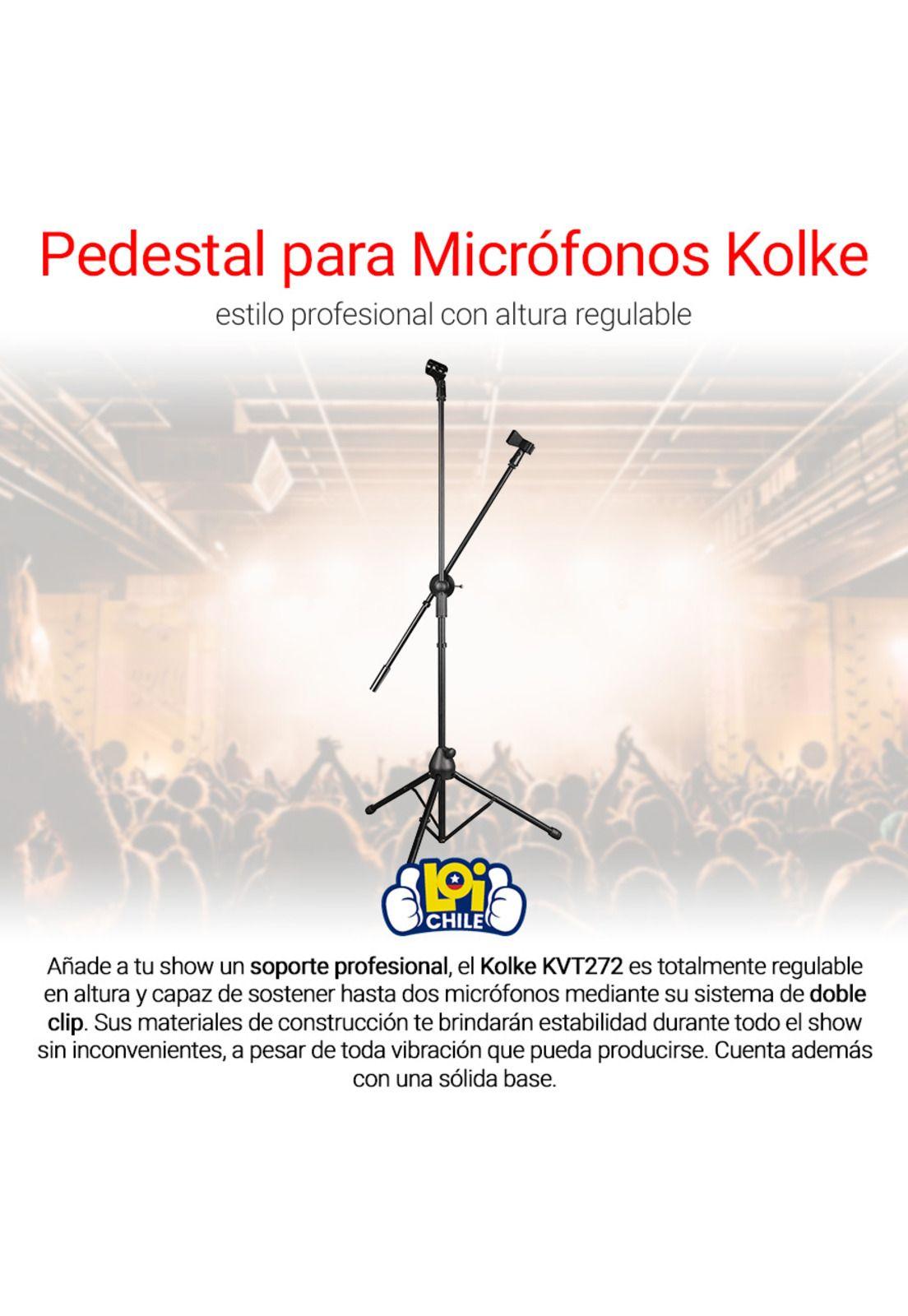 Pedestal para Micrófono Kolke Estilo Profesional con Altura Regulable-1