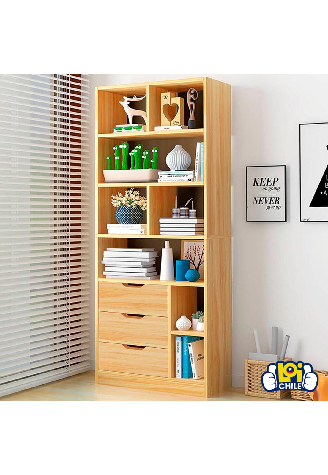 Biblioteca con 3 Cajones Beige Empoli-3