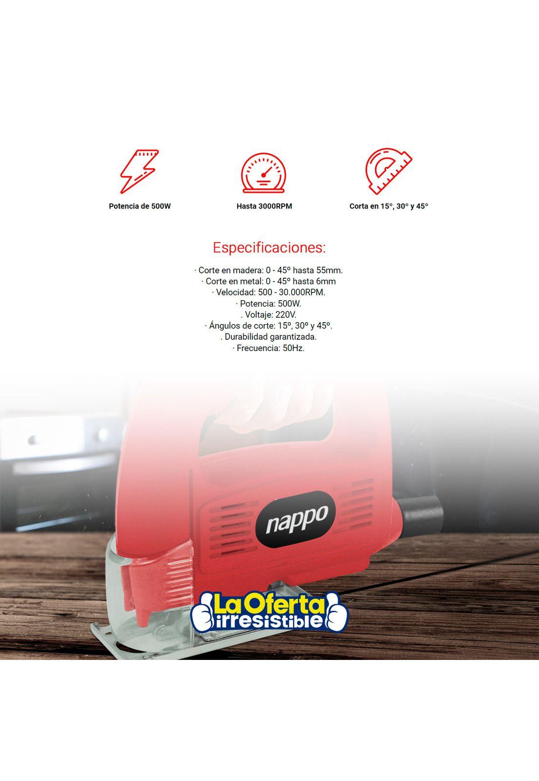 Sierra Caladora Nappo De 500W De Potencia-2