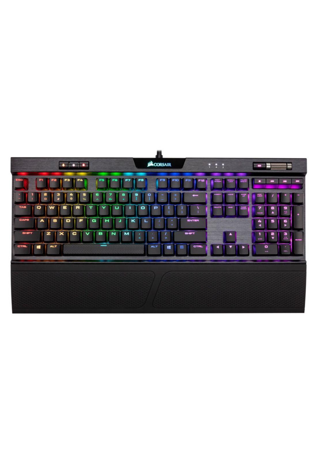 Teclado Gamer Mecanico Corsair K70 RGB Mk.2 Cherry Mx Low Profile Ingles-0
