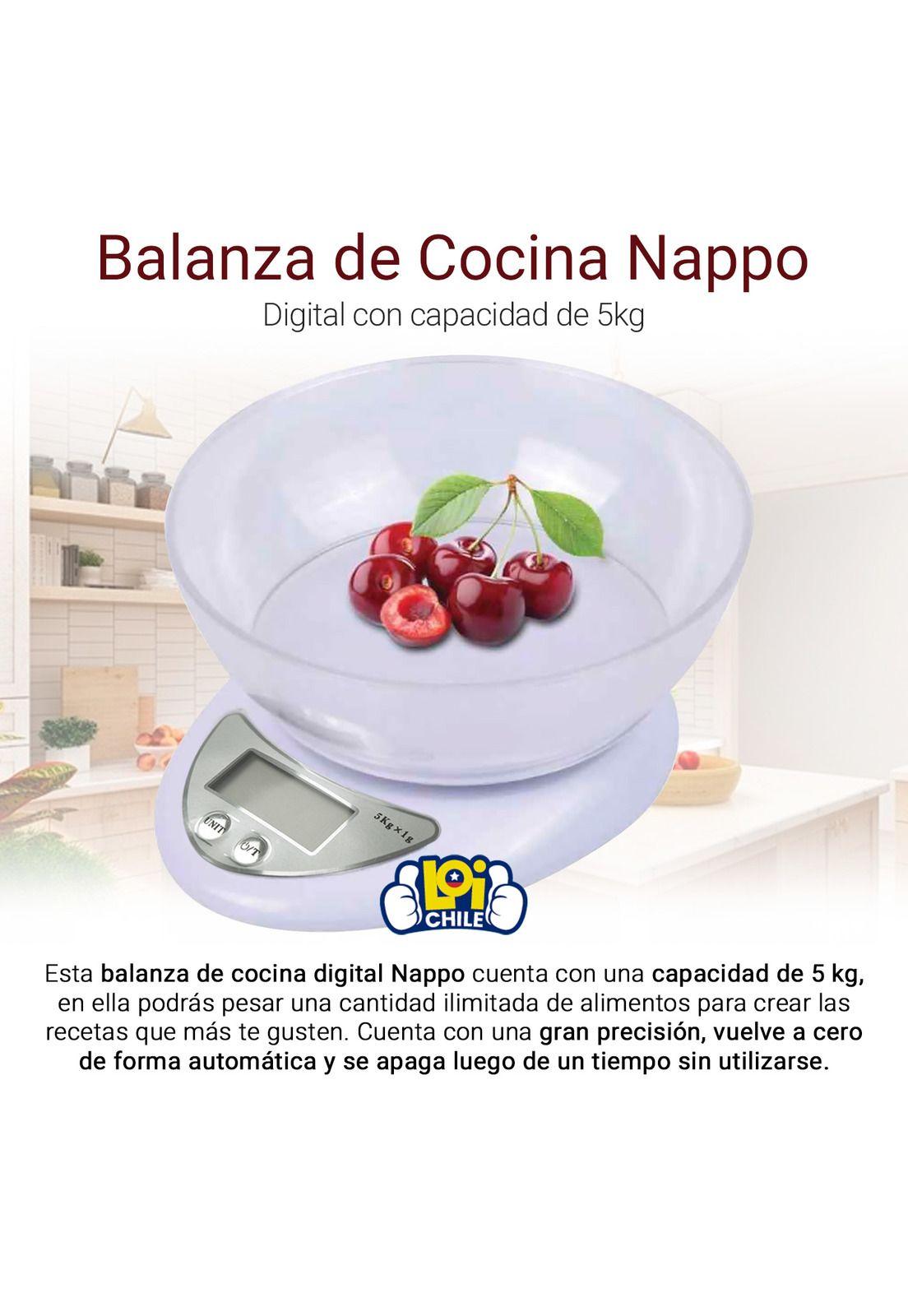Balanza de Cocina Digital Nappo con Bowl Neb-091-1