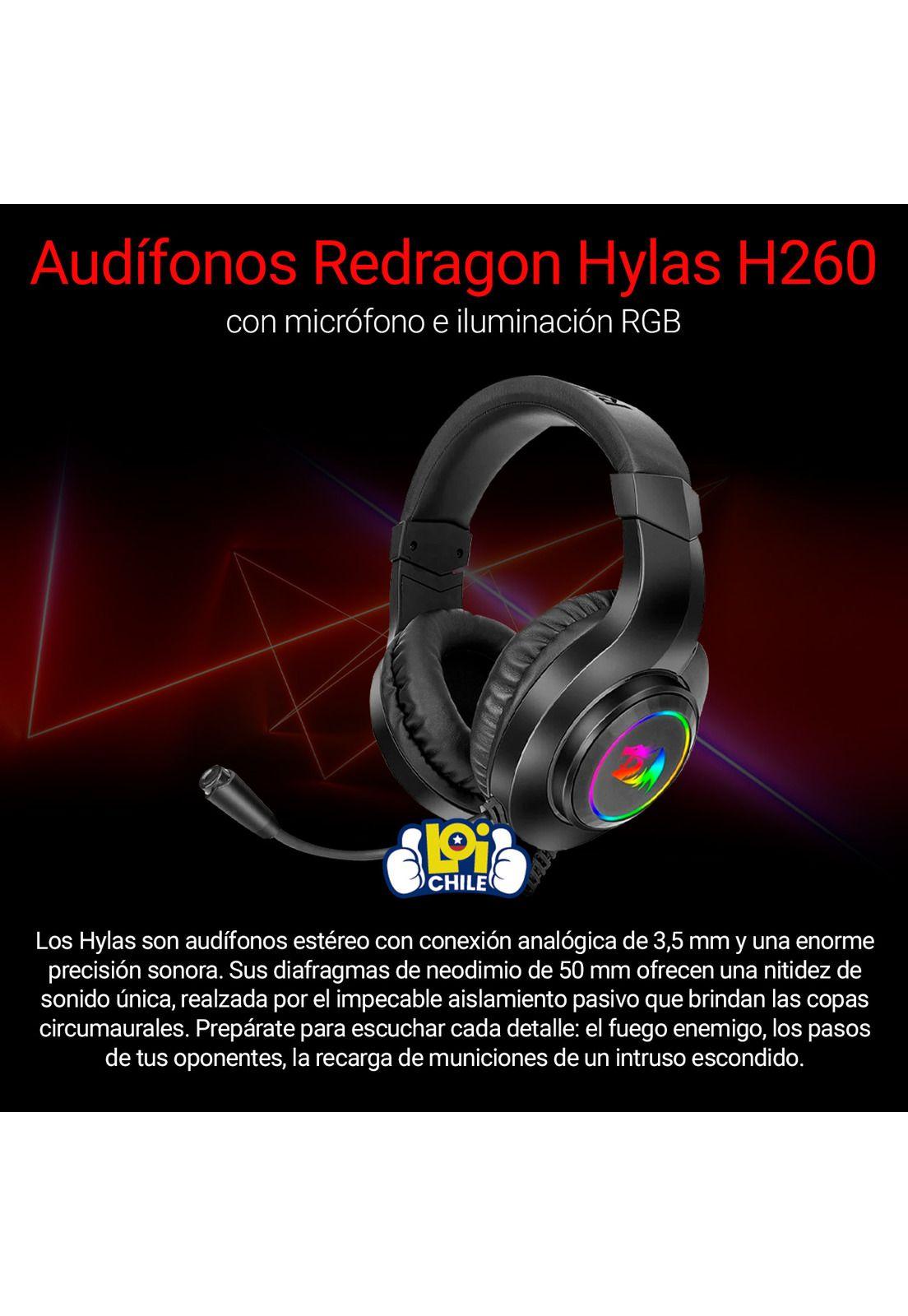 Audífonos Redragon Hylas H260 RGB-1
