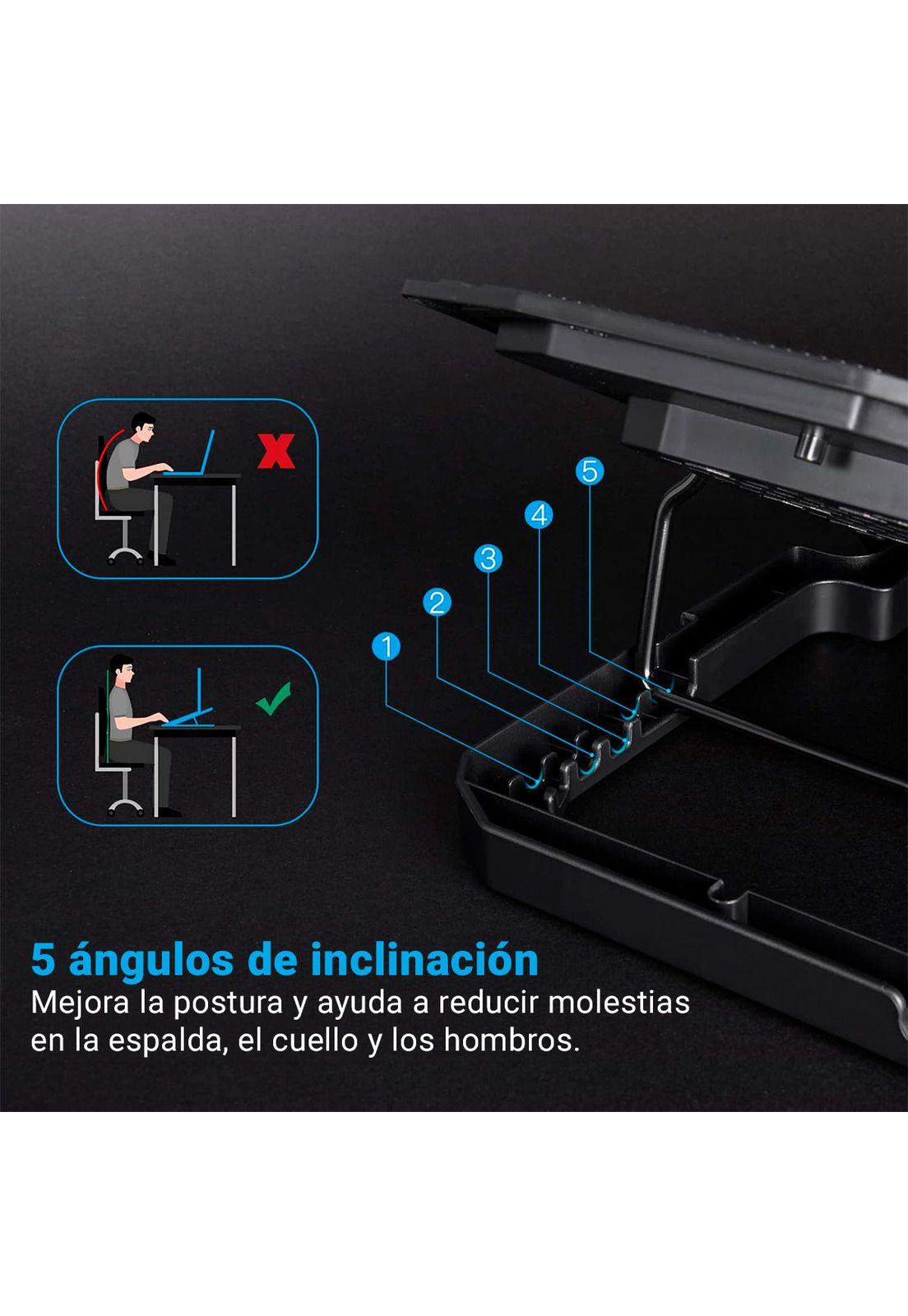 Base Cooler para Notebook Kolke 15,6' Control 6 Ventiladores-6