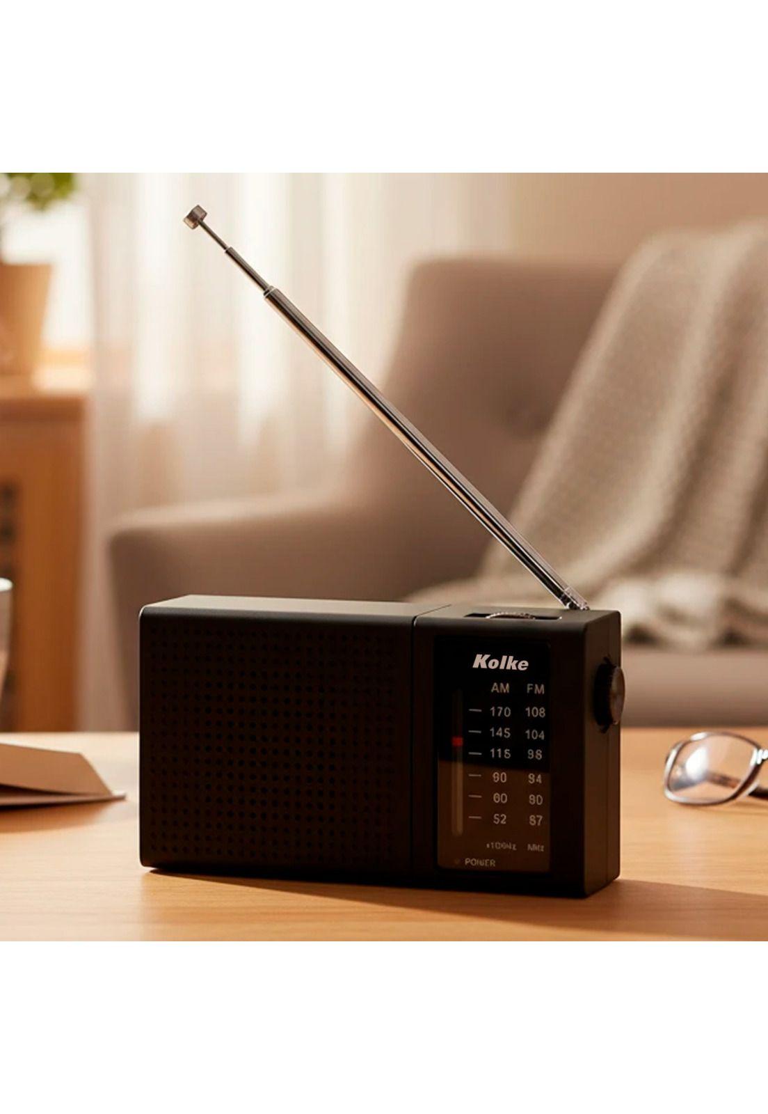 Radio Portátil Kolke AM/FM con Antena y Conector 3.5mm-1