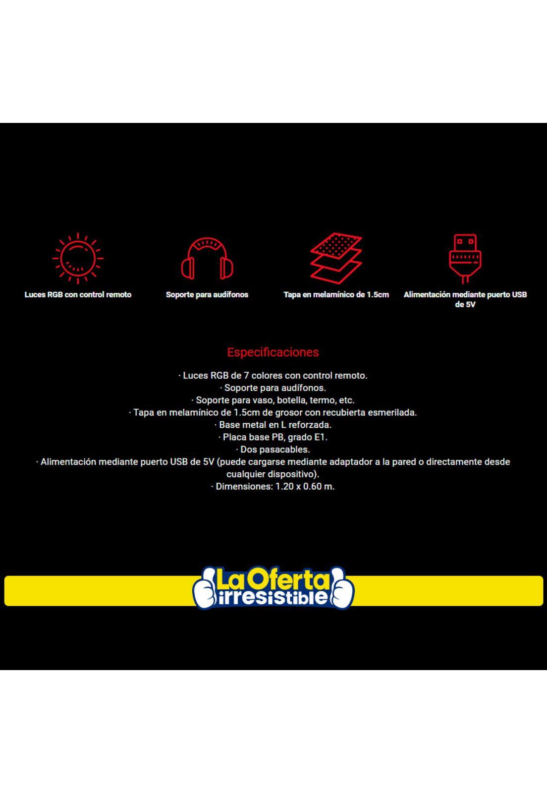 Escritorio Gamer Kolke Vulcano KGE-483-2