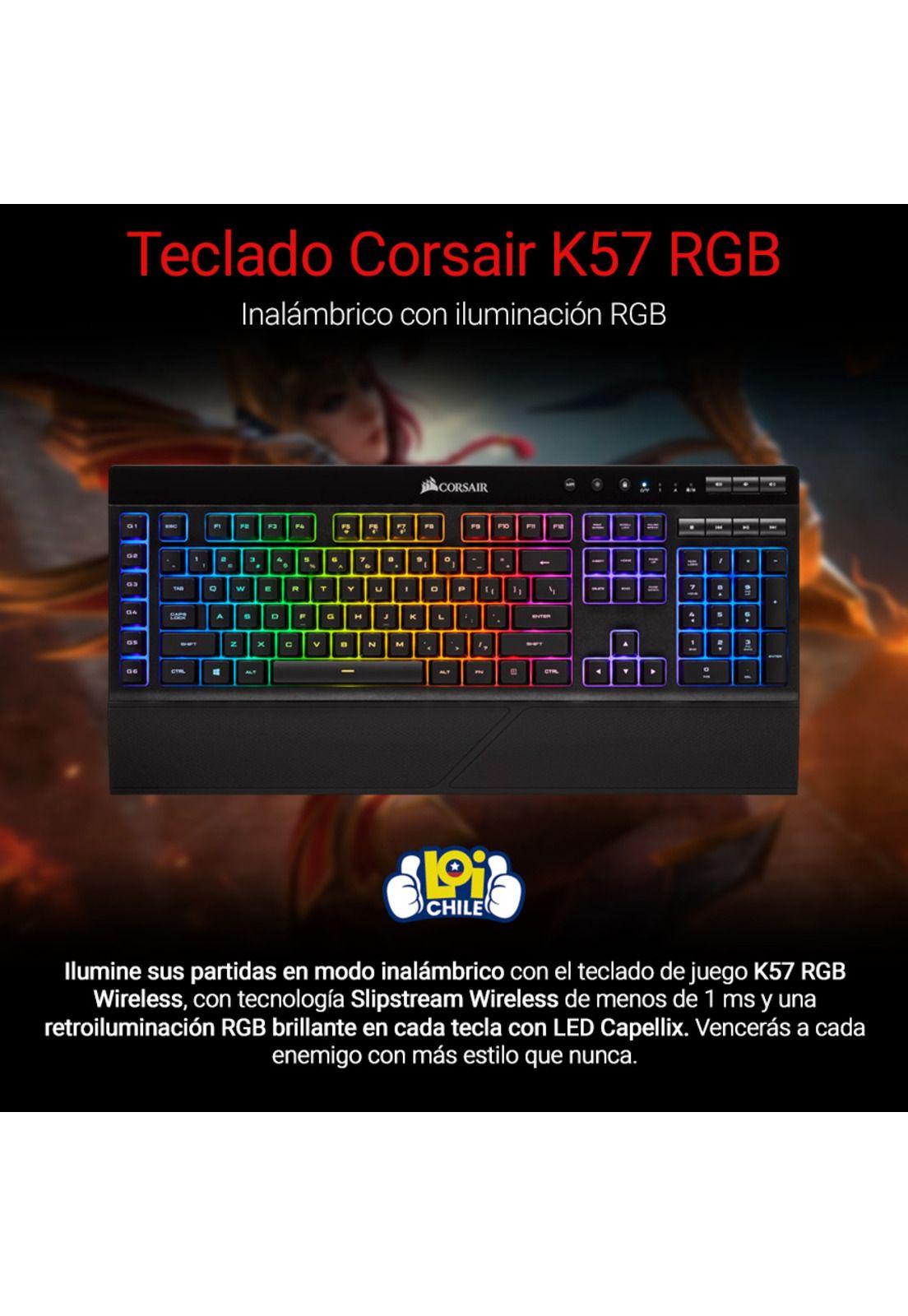 Teclado Gamer Inalambrico Corsair K57 RGB-1