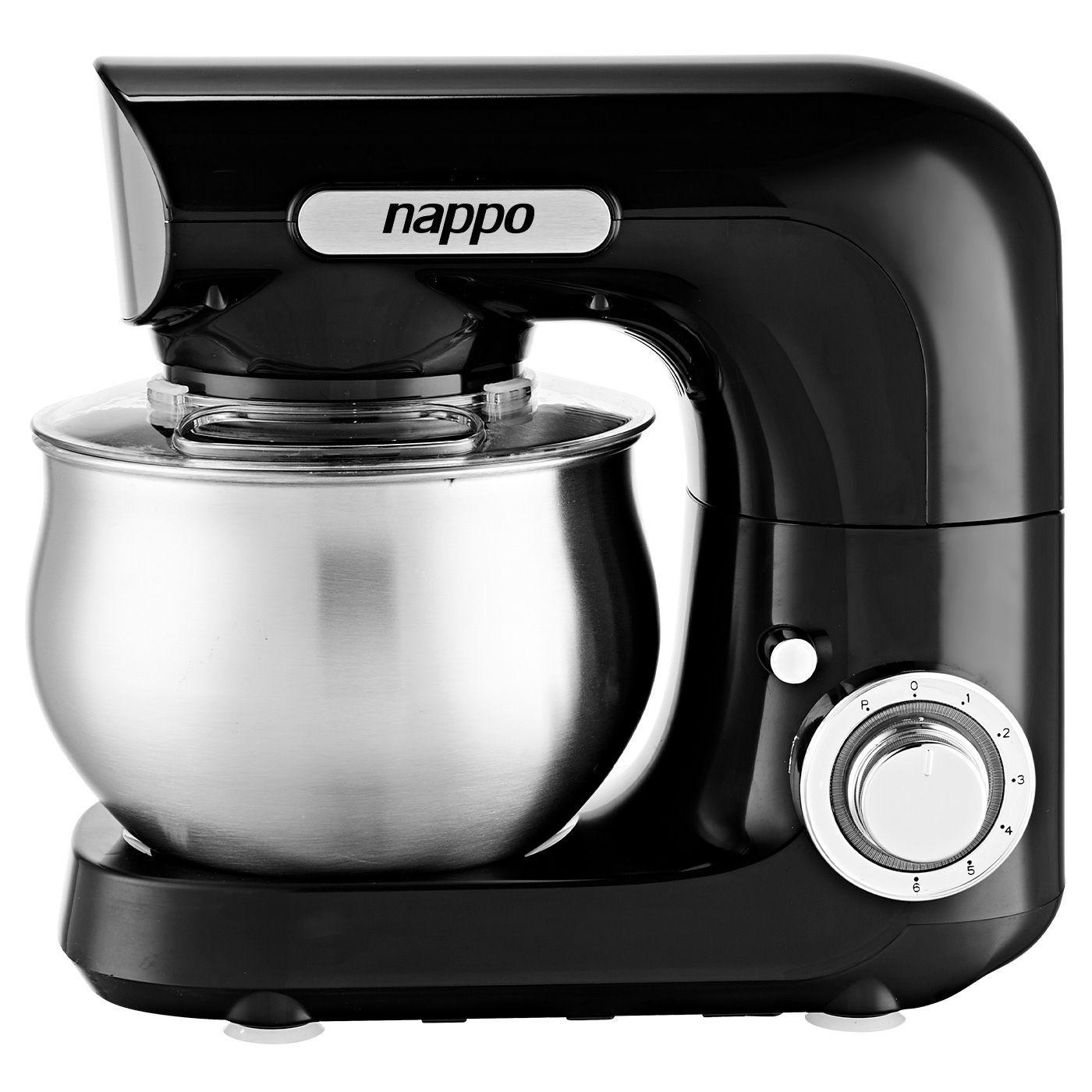 Batidora Planetaria Nappo 1300w Bowl 4L 6 Velocidades Negra-2