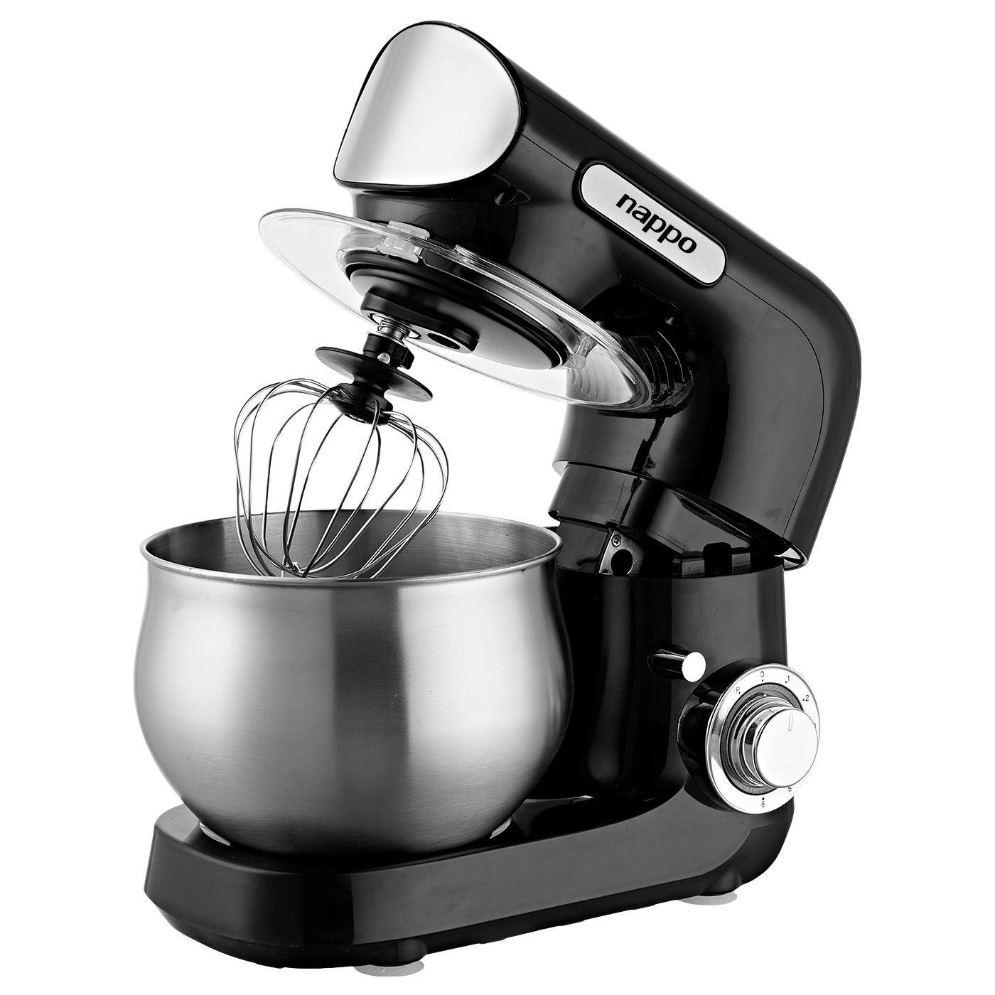 Batidora Planetaria Nappo 1300w Bowl 4L 6 Velocidades Negra-0