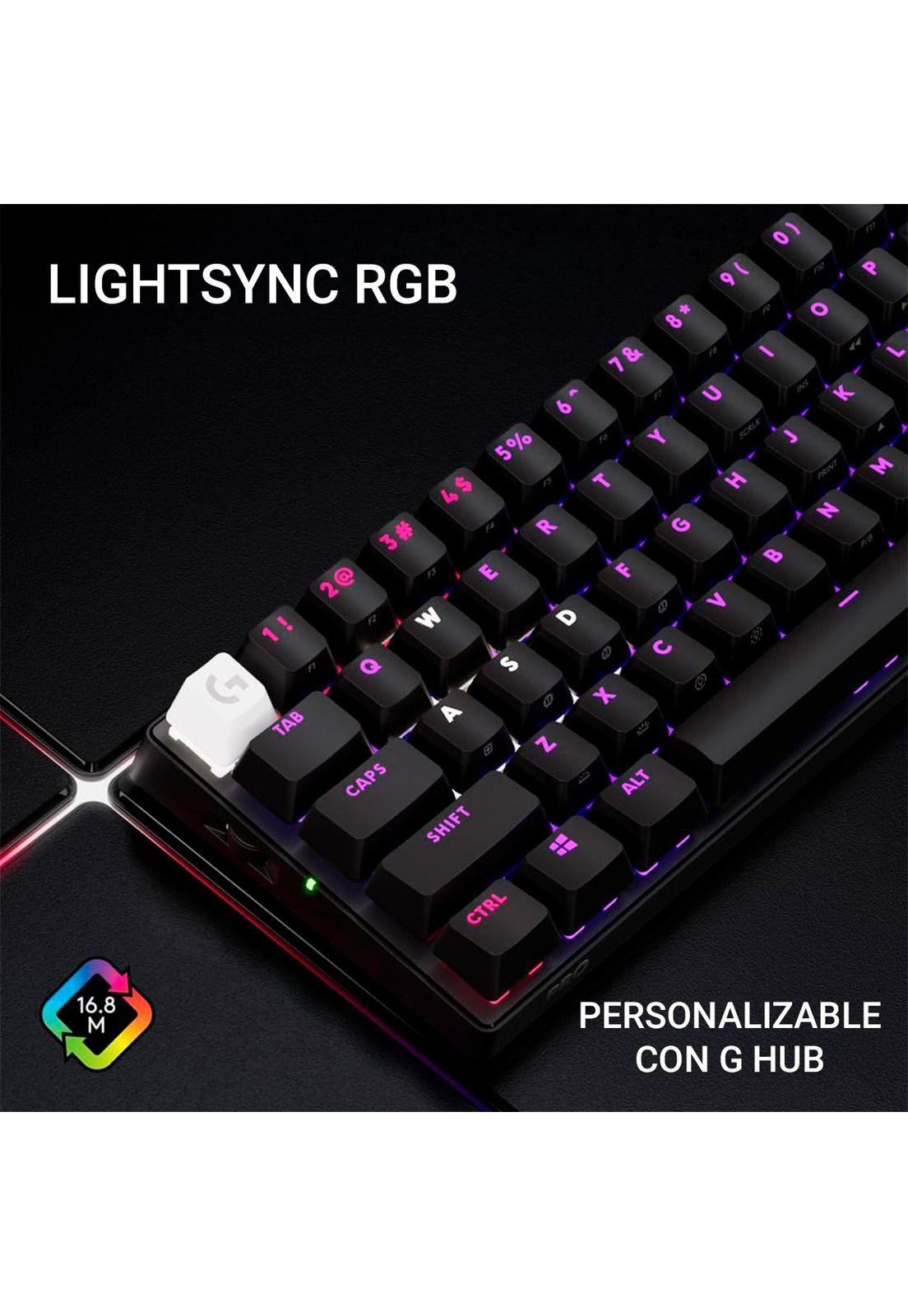 Teclado Inalámbrico Logitech G Pro X 60 Lightspeed Negro-9