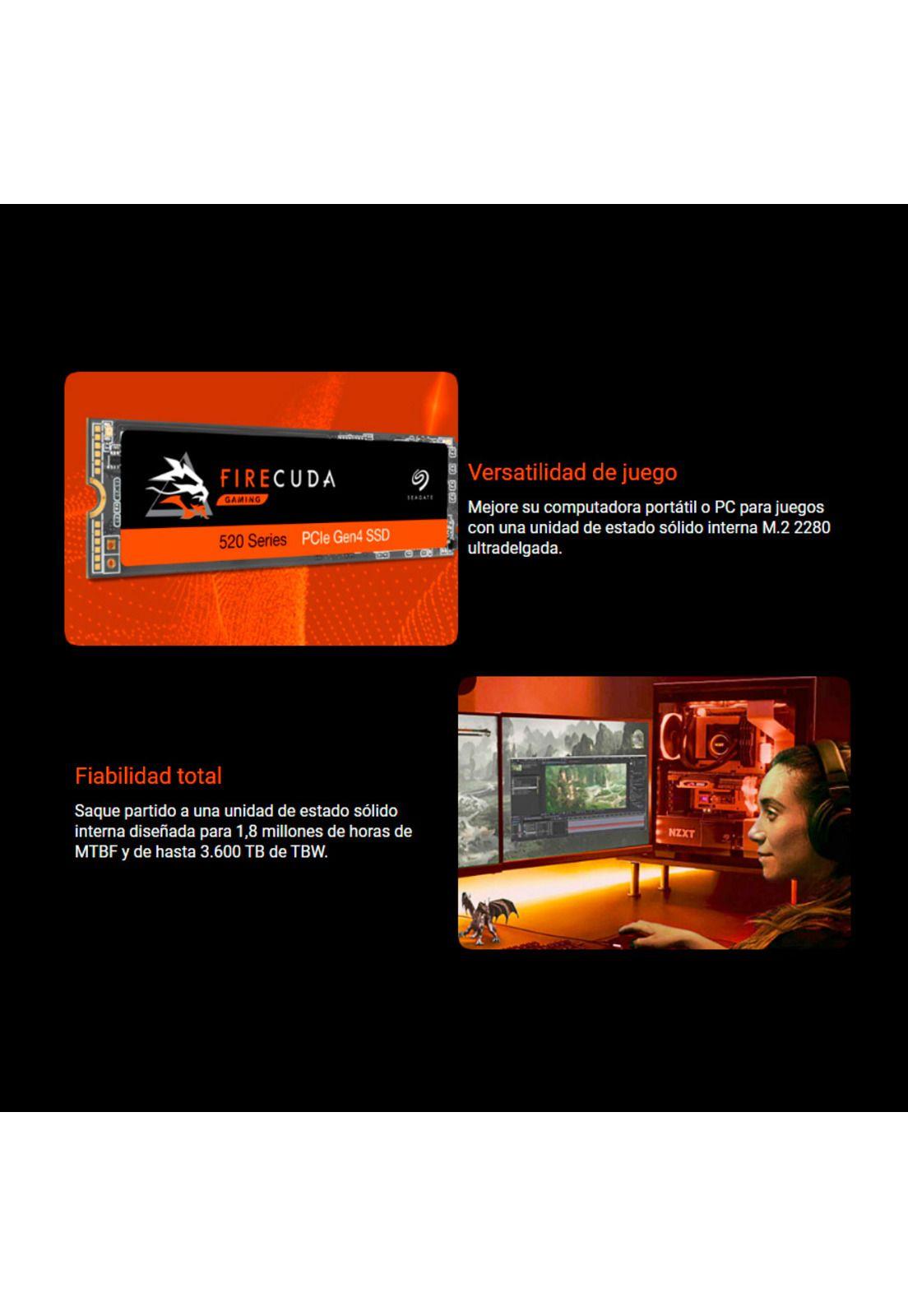 Disco SSD Seagate 1TB Firecuda 510 Pcle G3 NVM3-3