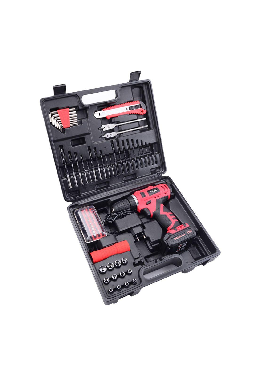 Taladro Inalambrico NAPPO 2 Velocidades con Accesorios-4