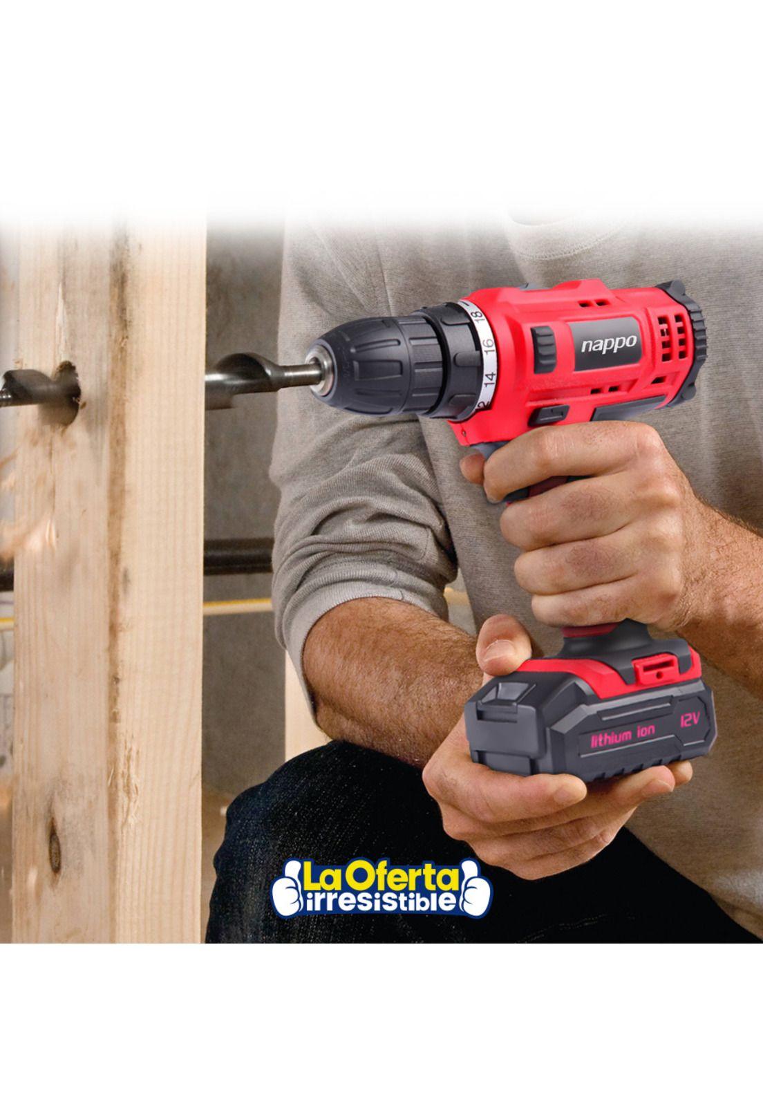 Taladro Inalambrico NAPPO 2 Velocidades con Accesorios-5