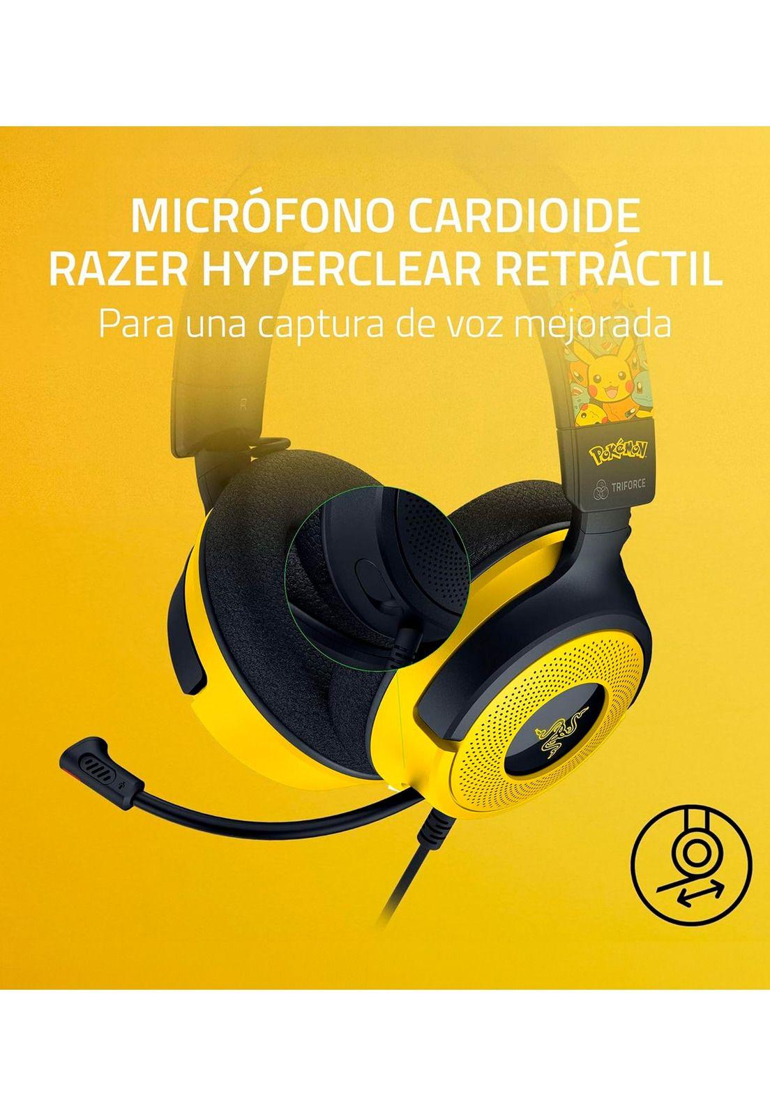 Audífonos Gamer Razer Kraken V4 X Pokémon Edition-5