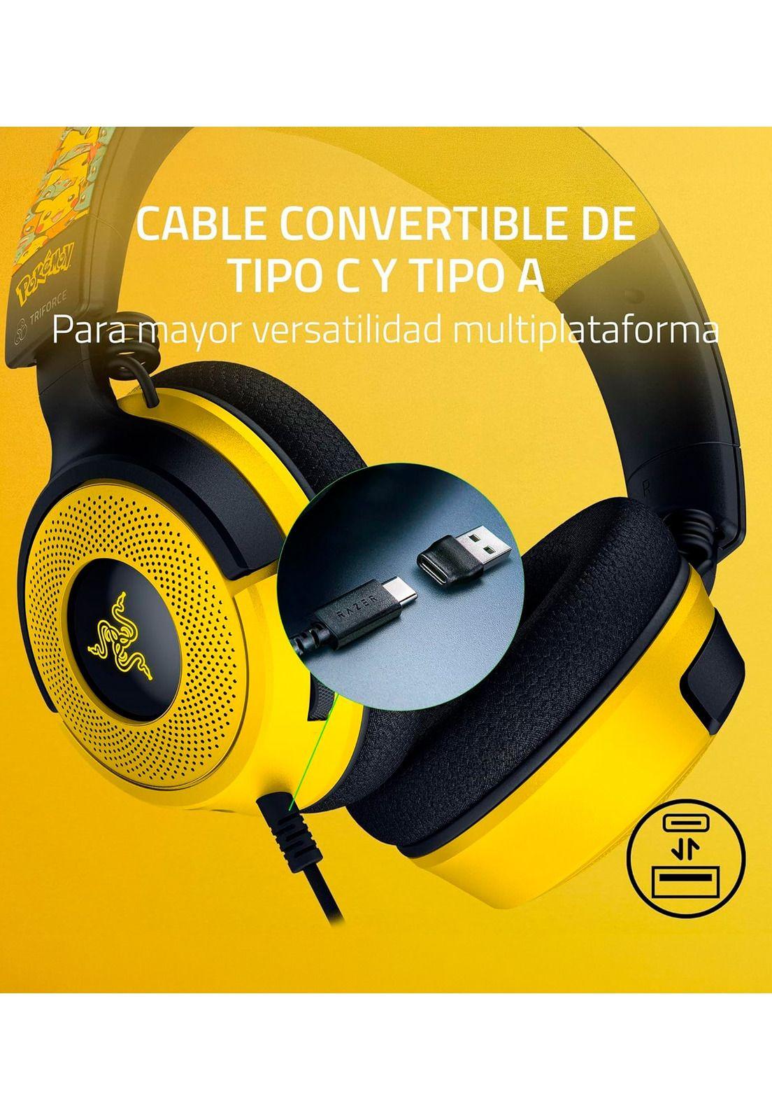 Audífonos Gamer Razer Kraken V4 X Pokémon Edition-6