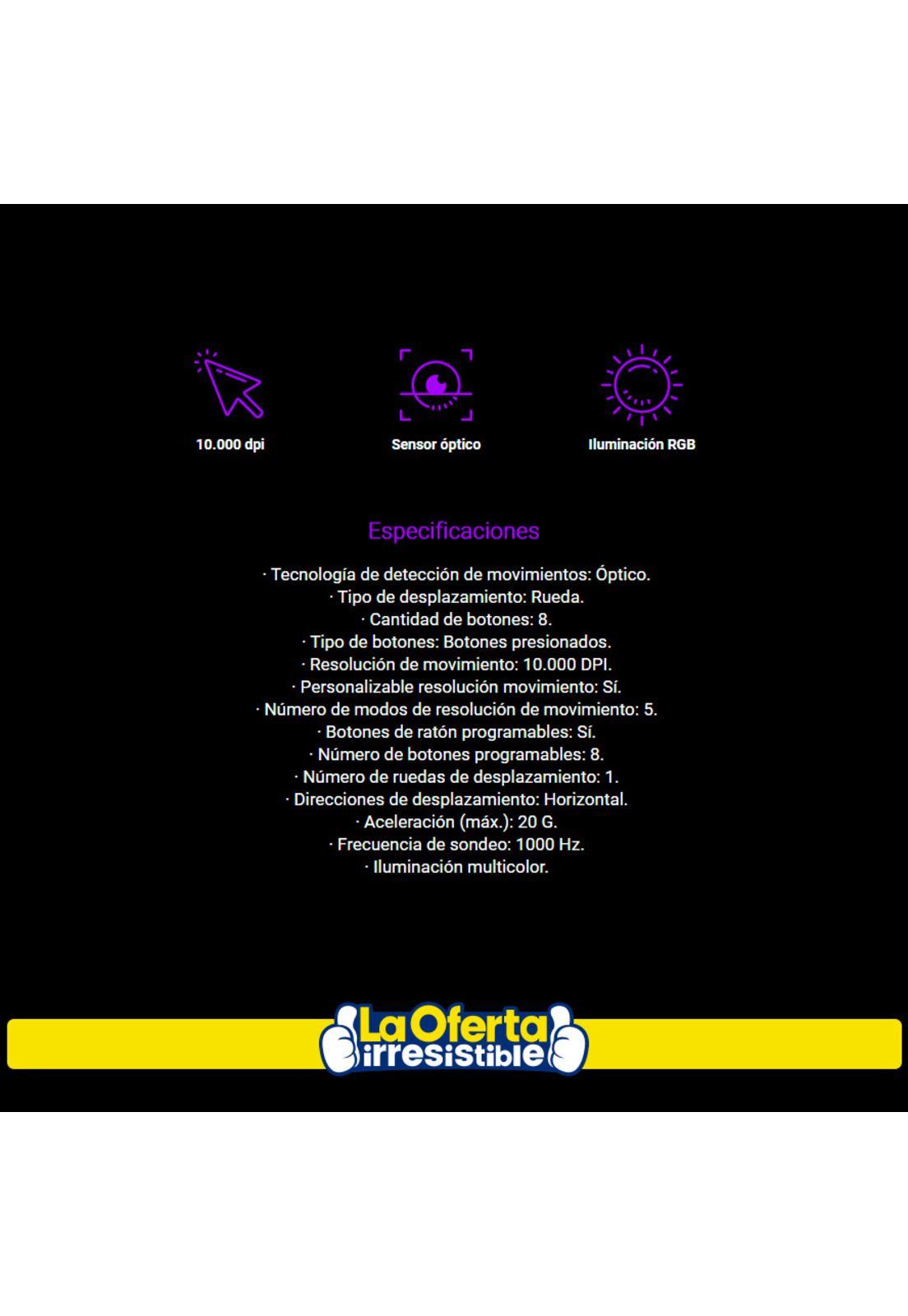 Mouse Gamer Redragon Vampire RGB M720-2