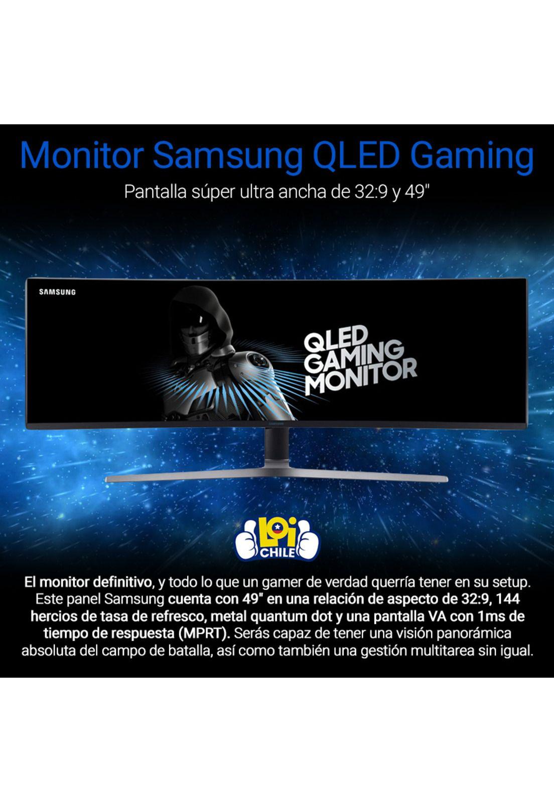 Monitor Gamer Curvo Samsung QLED 49" 144hz 1ms-1