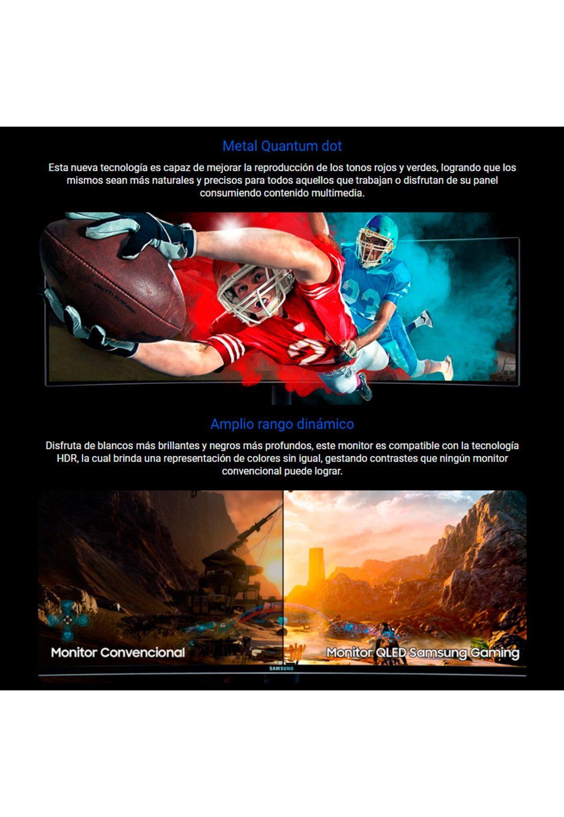 Monitor Gamer Curvo Samsung QLED 49" 144hz 1ms-3