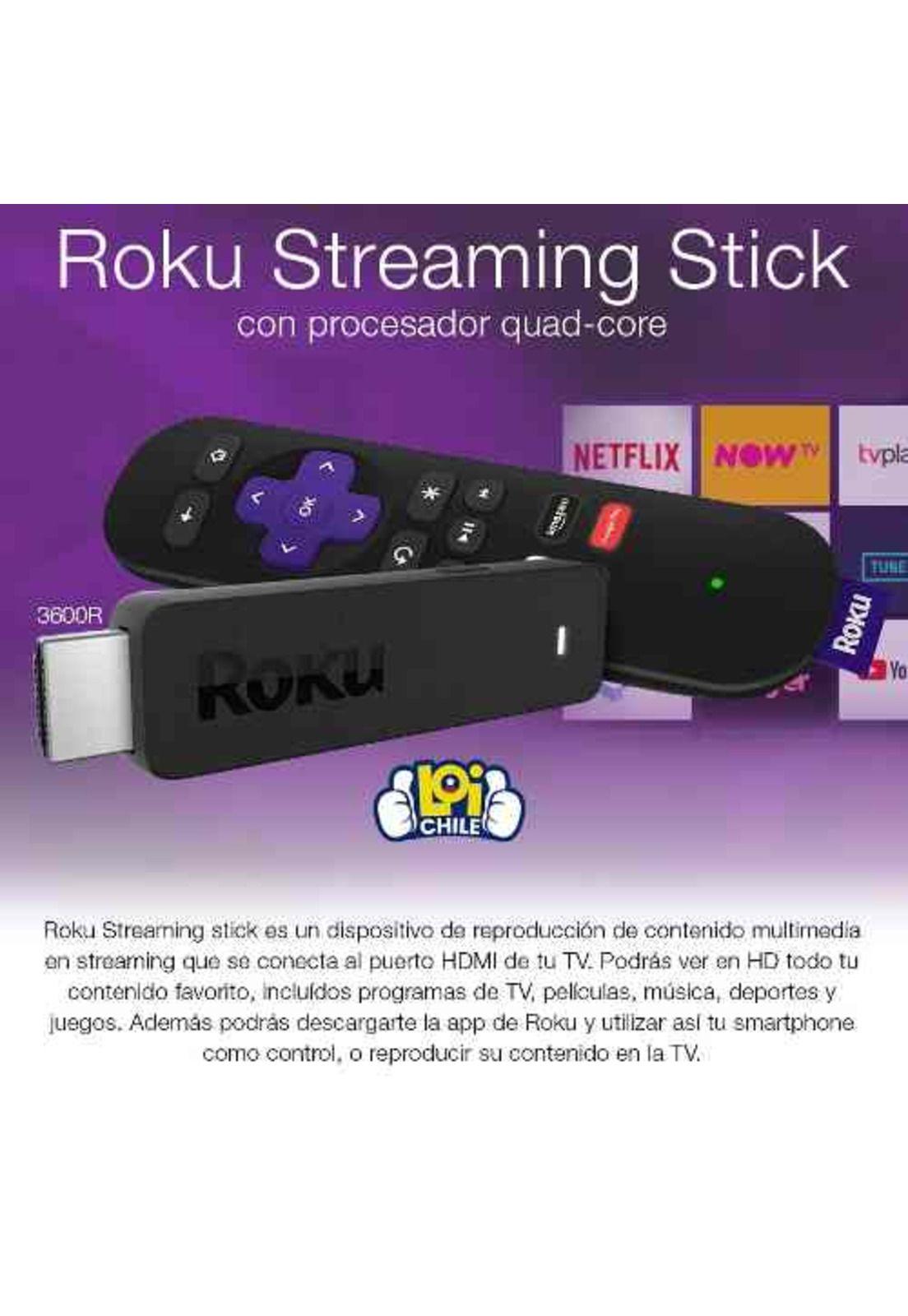 Roku Streaming Stick 3600R Negro-2