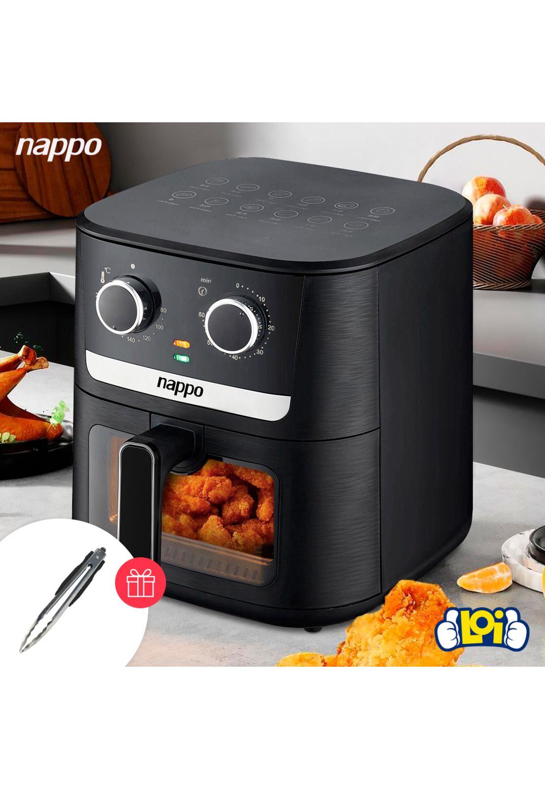 Freidora de Aire Nappo 1600W 7 Litros Luz Ventana-4