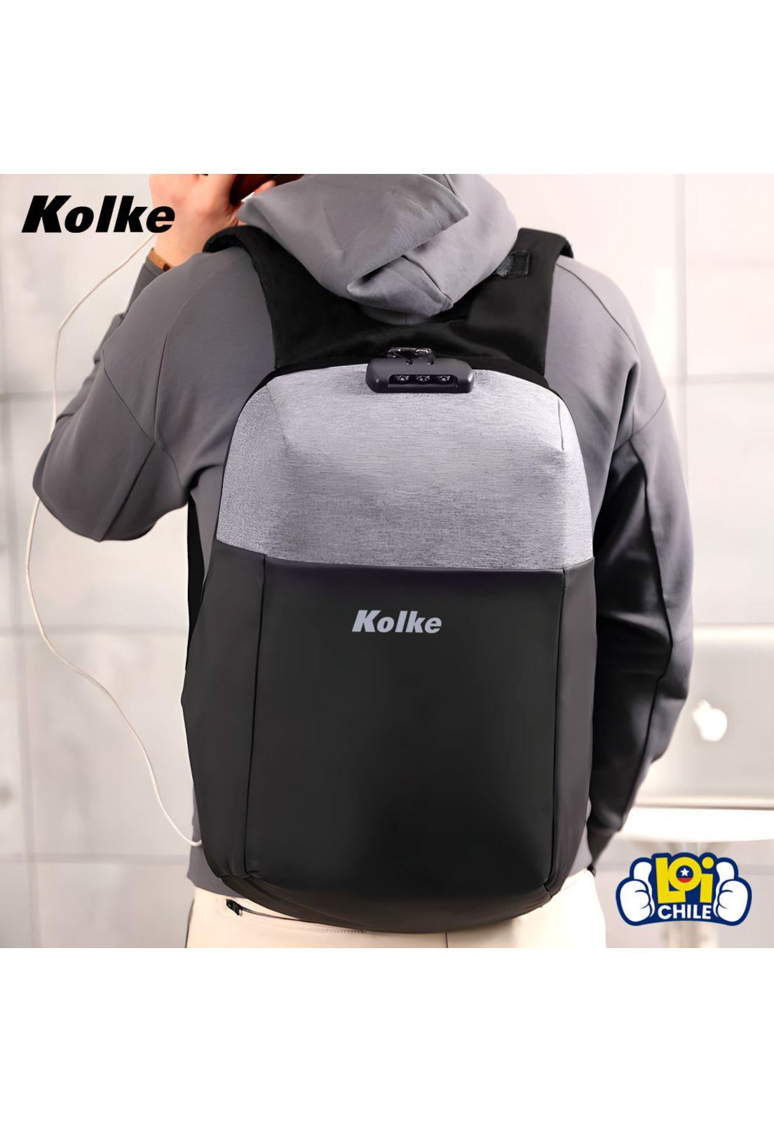 Mochila para Notebook Kolke Impermeable con Candado TSA-3