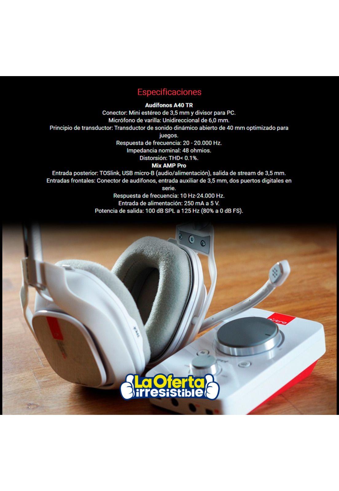 Audífonos Gamer Astro A40 TR + MixAmp Pro TR para XBOX ONE/PC/MAC-3