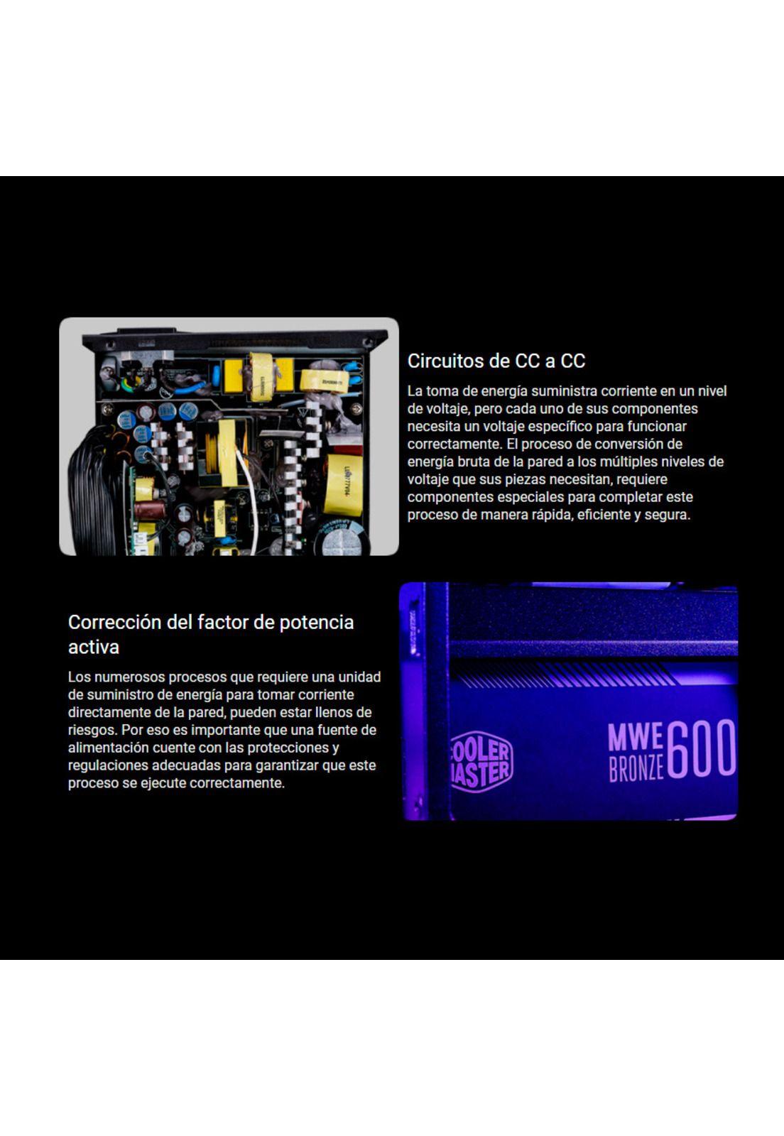Fuente De Poder Cooler Master MWE 700W Bronze V2-3