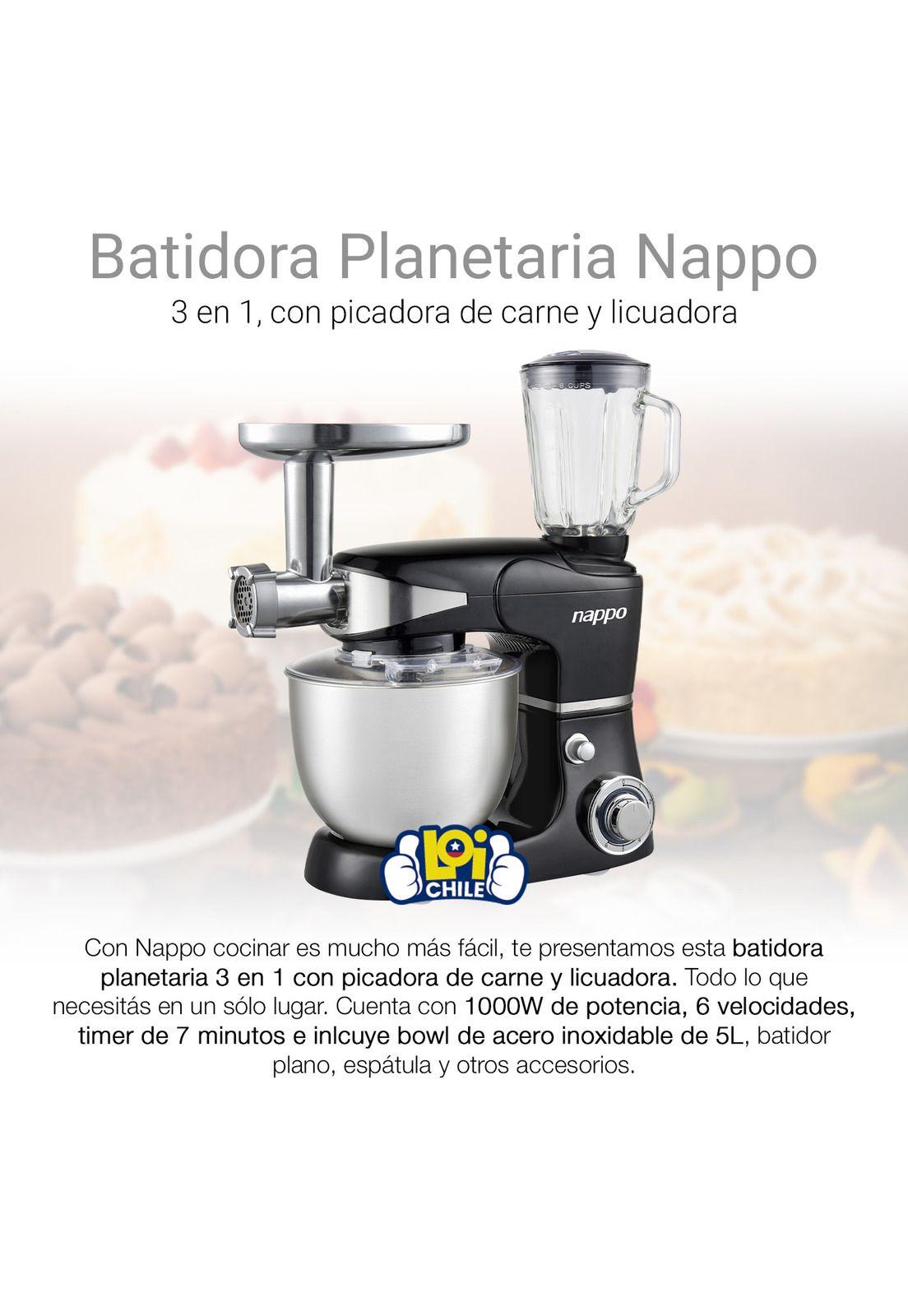 Batidora Planetaria Nappo Picadora de carne y licuadora NEA-074-1