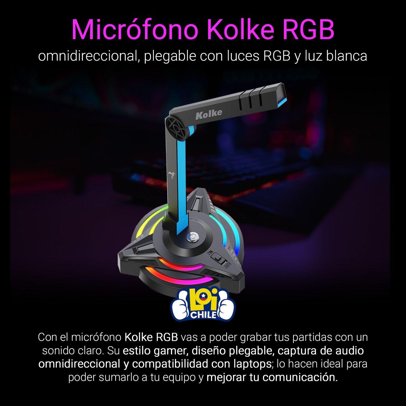 Micrófono Gamer Kolke con Luz RGB-3