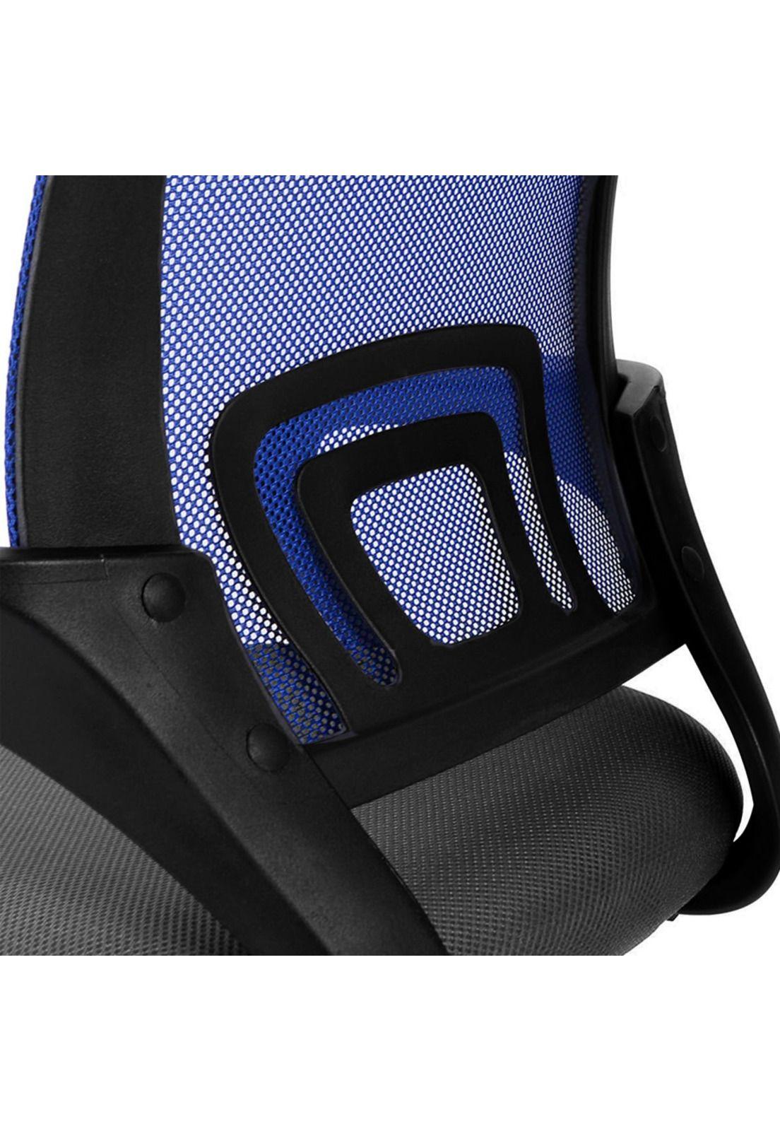 Silla de Escritorio Oficina Empoli Ejecutiva Ergonómica Azul-3
