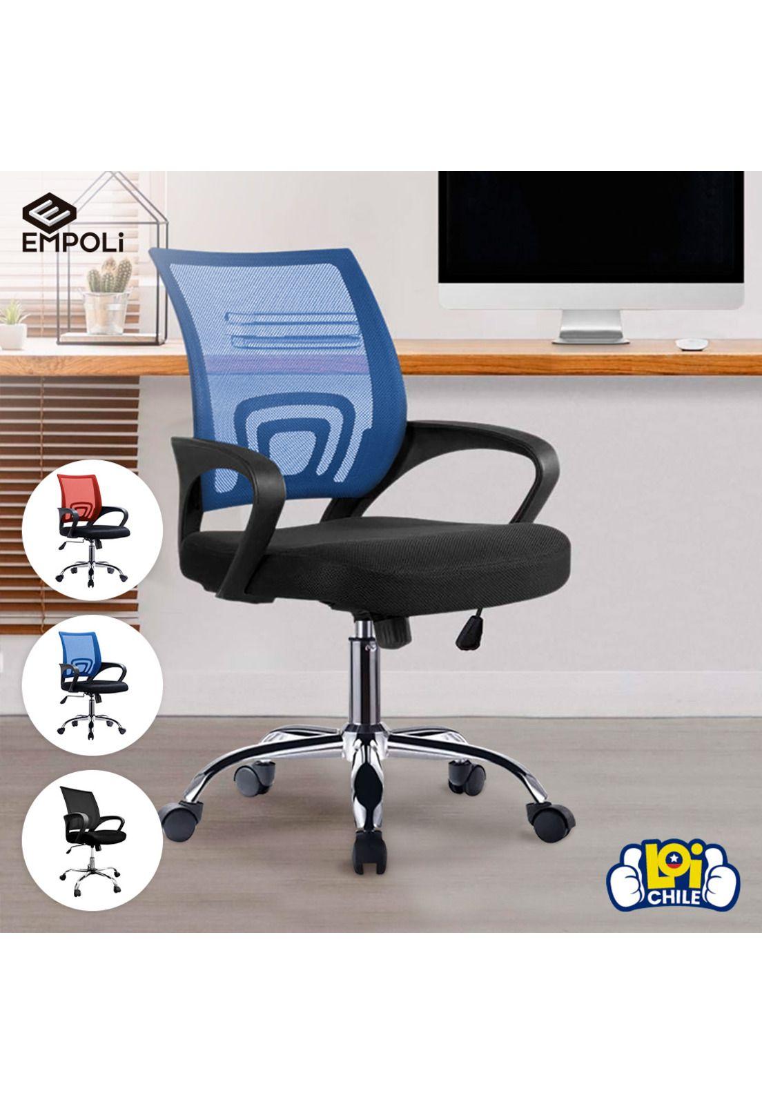 Silla de Escritorio Oficina Empoli Ejecutiva Ergonómica Azul-5