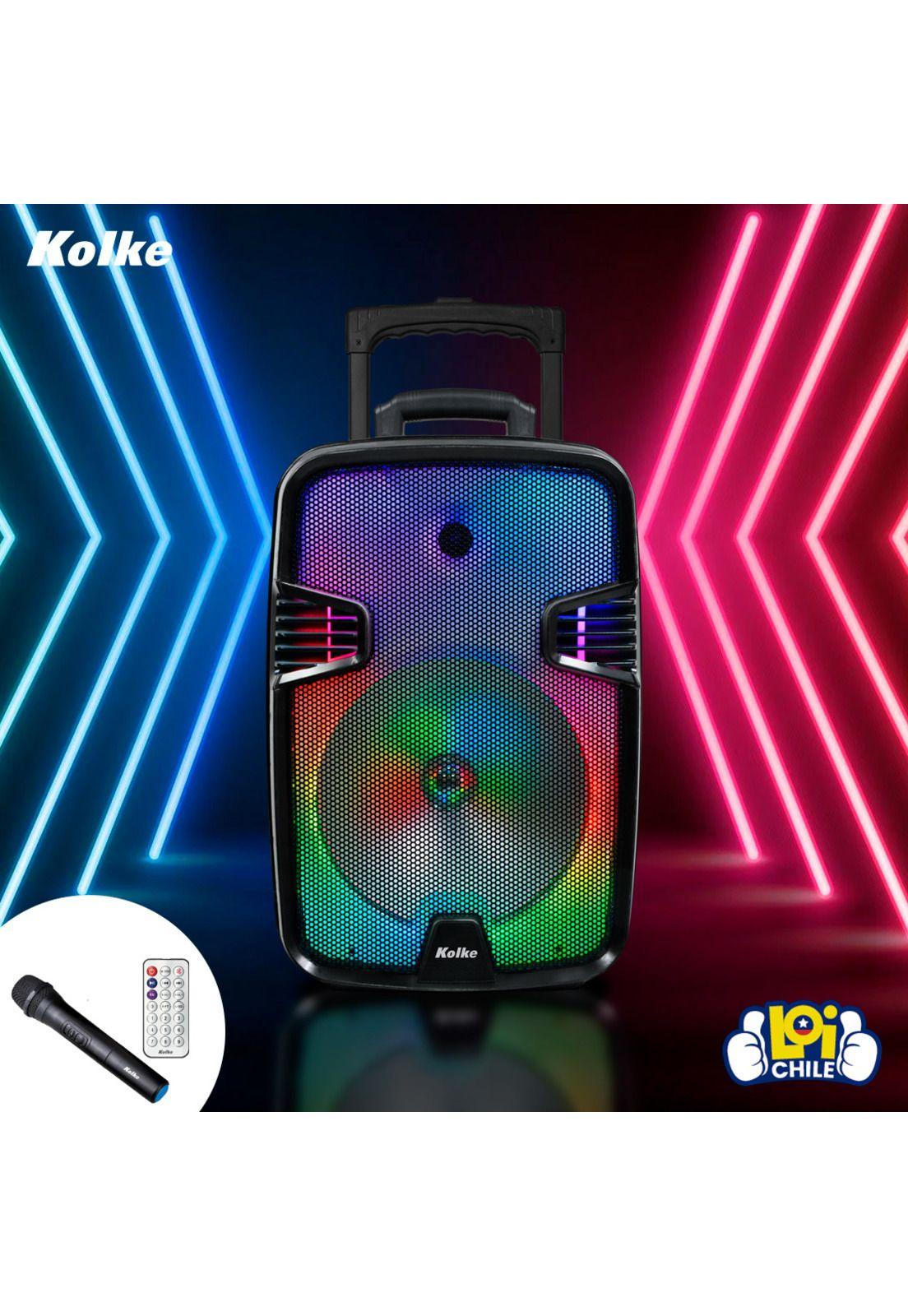 Parlante Bluetooth 12" Kolke Burner Led TWS 180W Radio FM-3