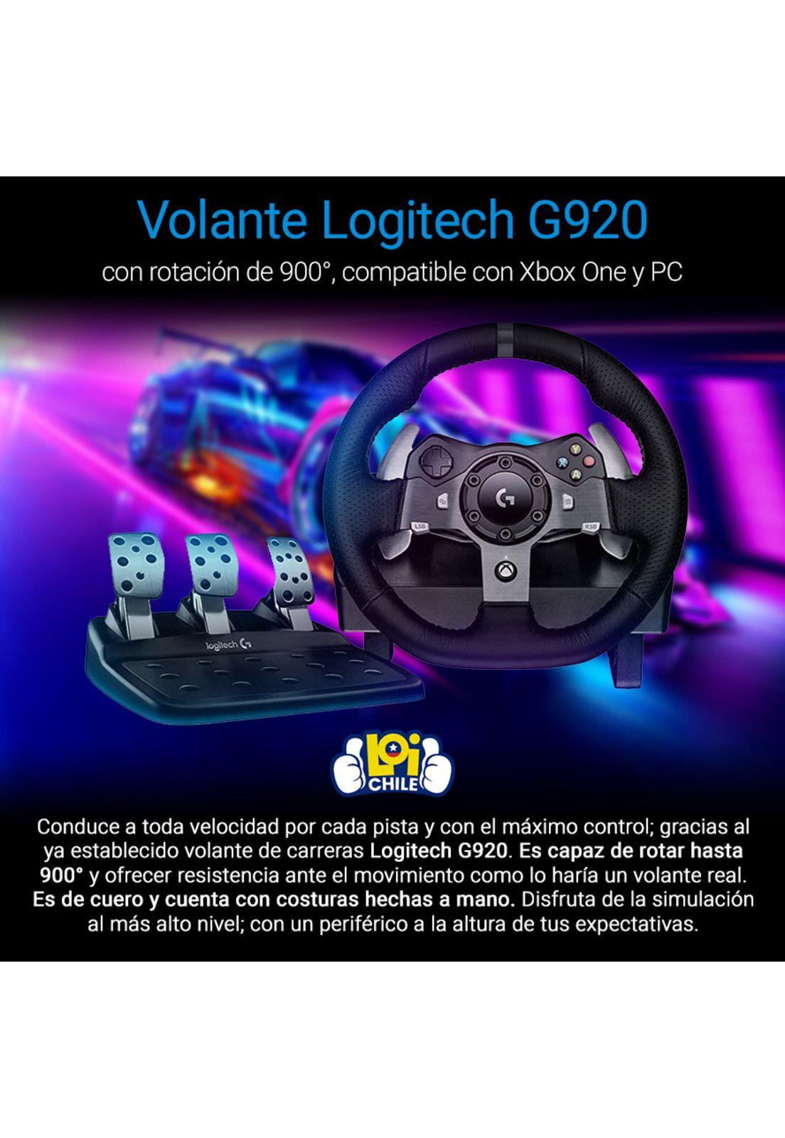 Volante y Pedales Gamer Logitech G920 Xbox One Pc-1
