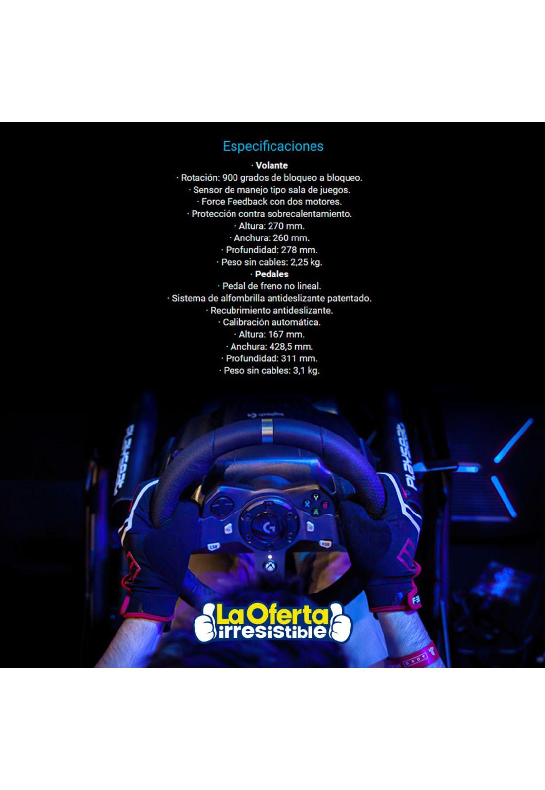 Volante y Pedales Gamer Logitech G920 Xbox One Pc-4