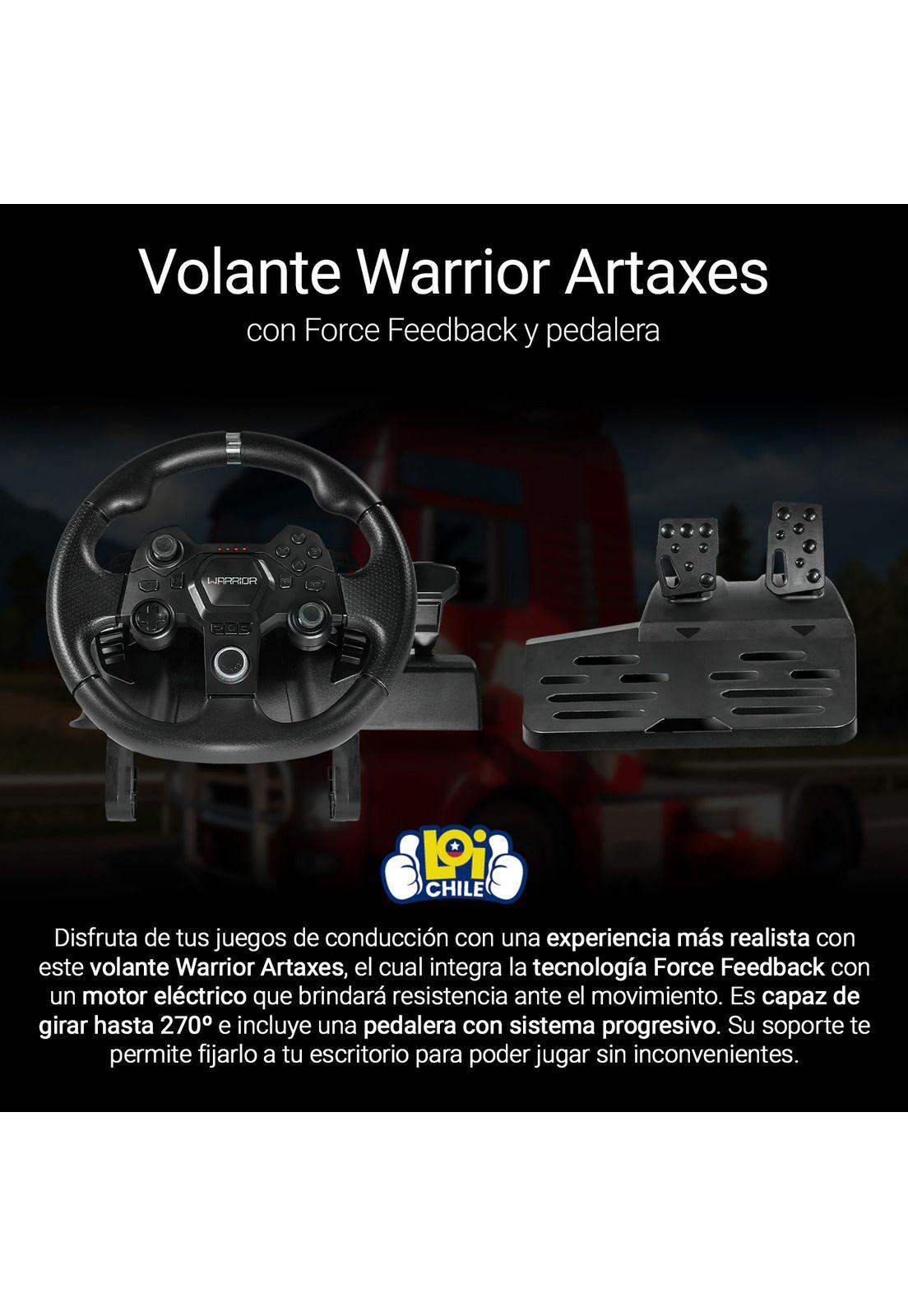 Volante de Carreras con Pedales Warrior Artaxes-1