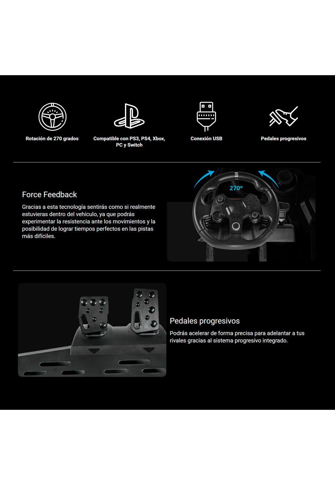 Volante de Carreras con Pedales Warrior Artaxes-2