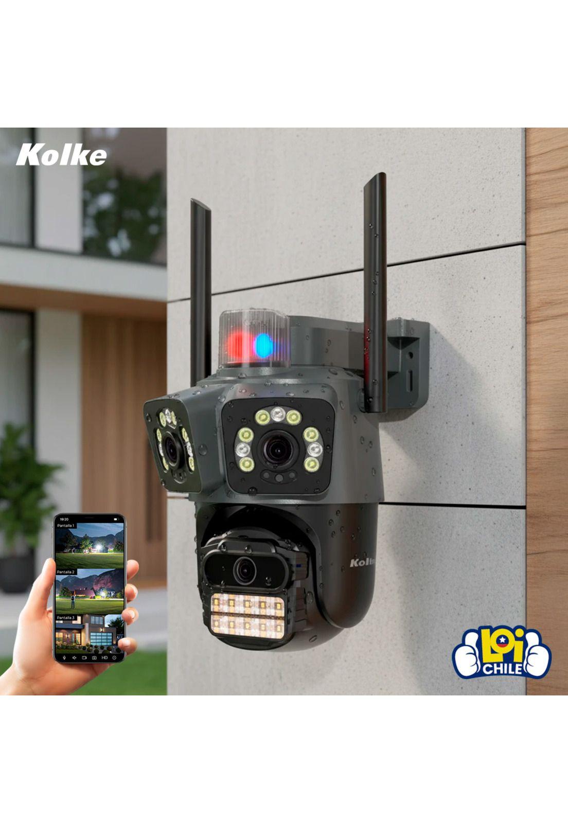 Cámara de Seguridad Kolke Triple Lente Visión Nocturna Color-2