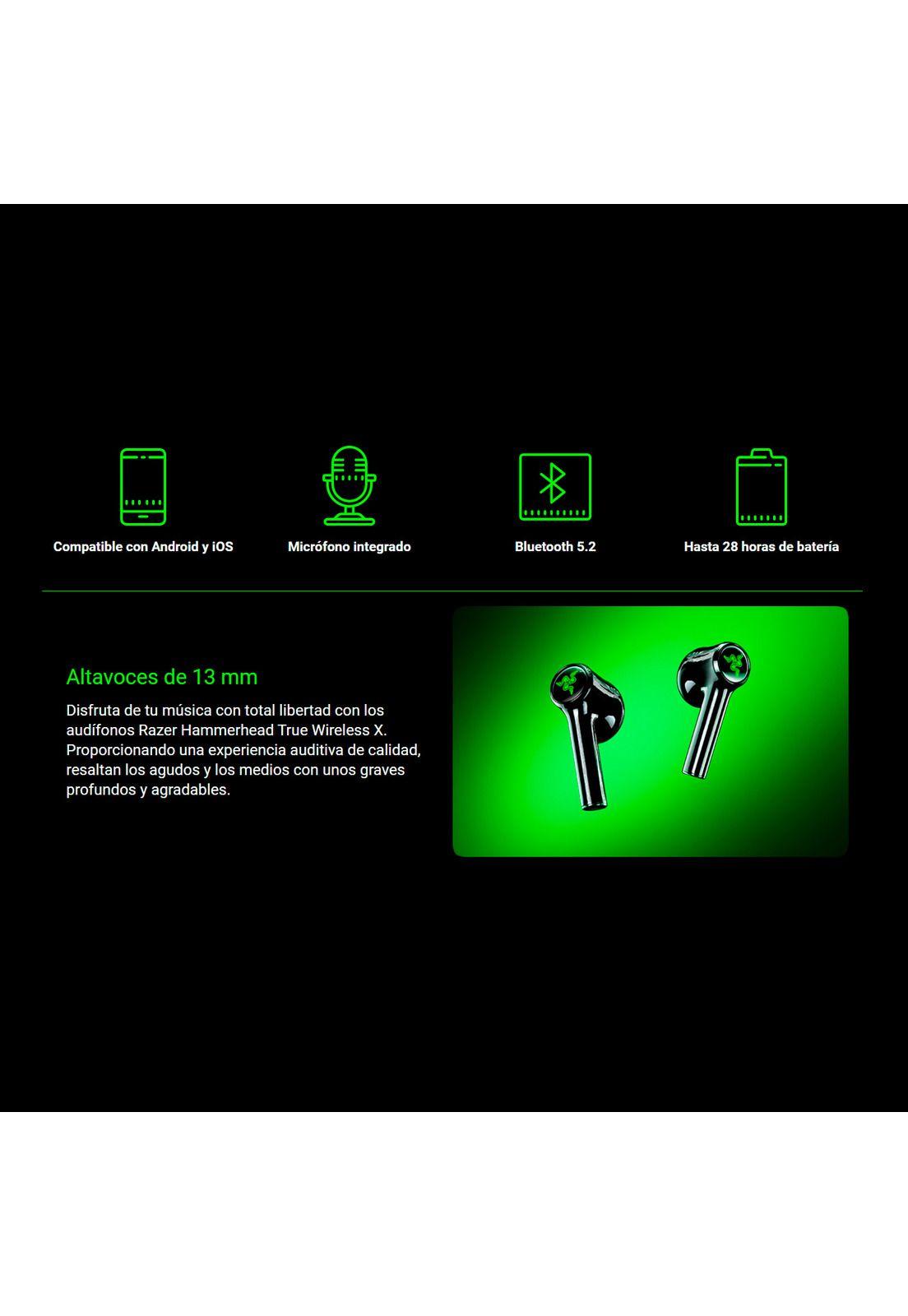 Audífonos Gamer Razer HammerHead True Wireless X-2