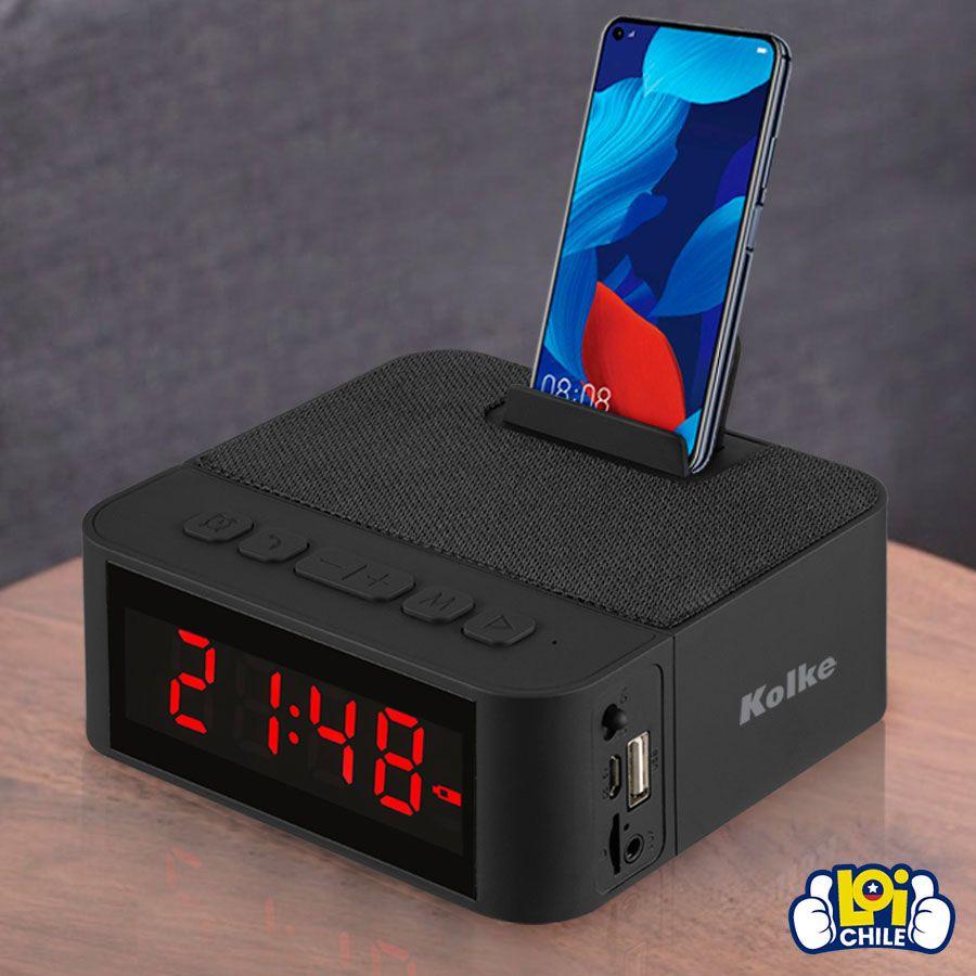 Radio Reloj Despertador Recargable USB Bluetooth-3