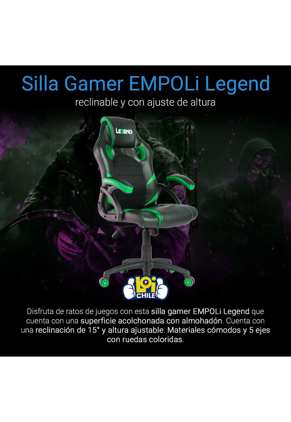 Silla Gamer Empoli Legend Reclinable Y Ajuste De Altura-0