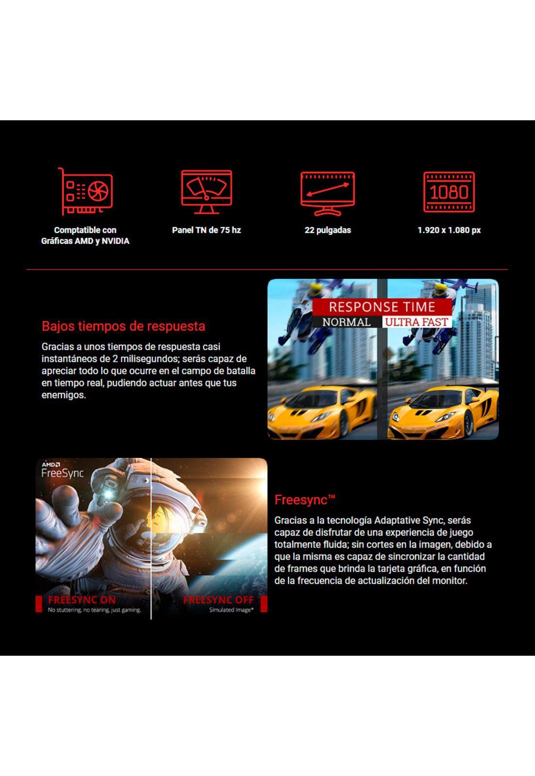 Monitor ViewSonic 22' Full HD 75Hz 2Ms-2