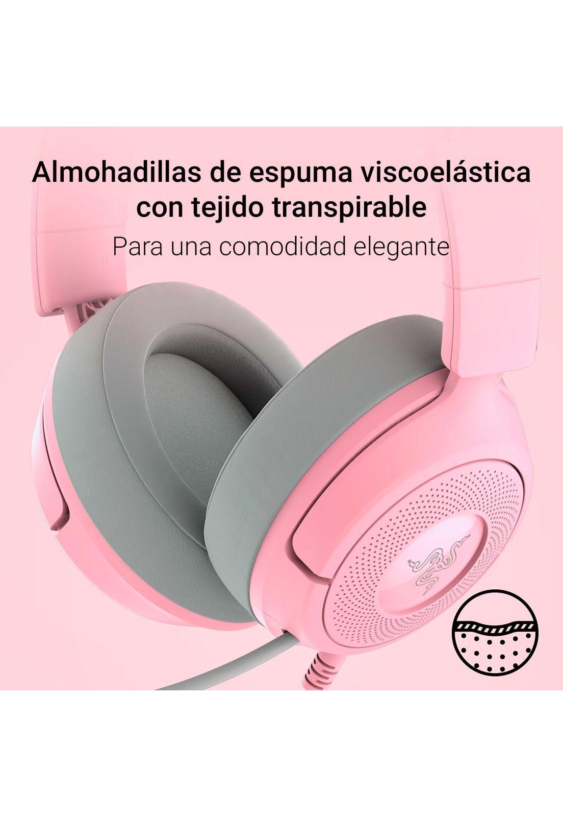 Audífonos Gamer Razer Kraken Kitty V3 X Quartz-8