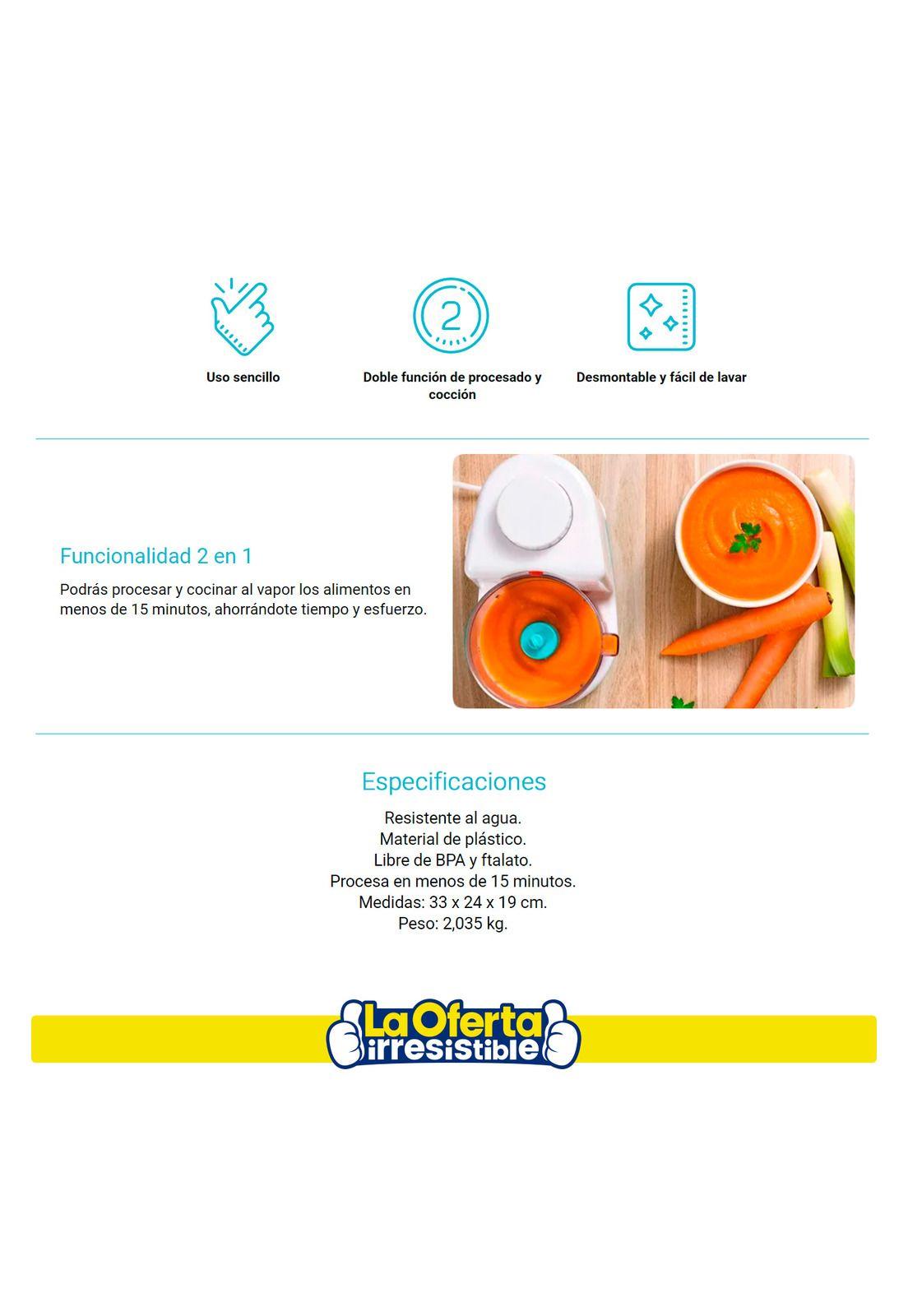 Procesador de Alimentos y Cocción Fisher Price Libre de BPA-2