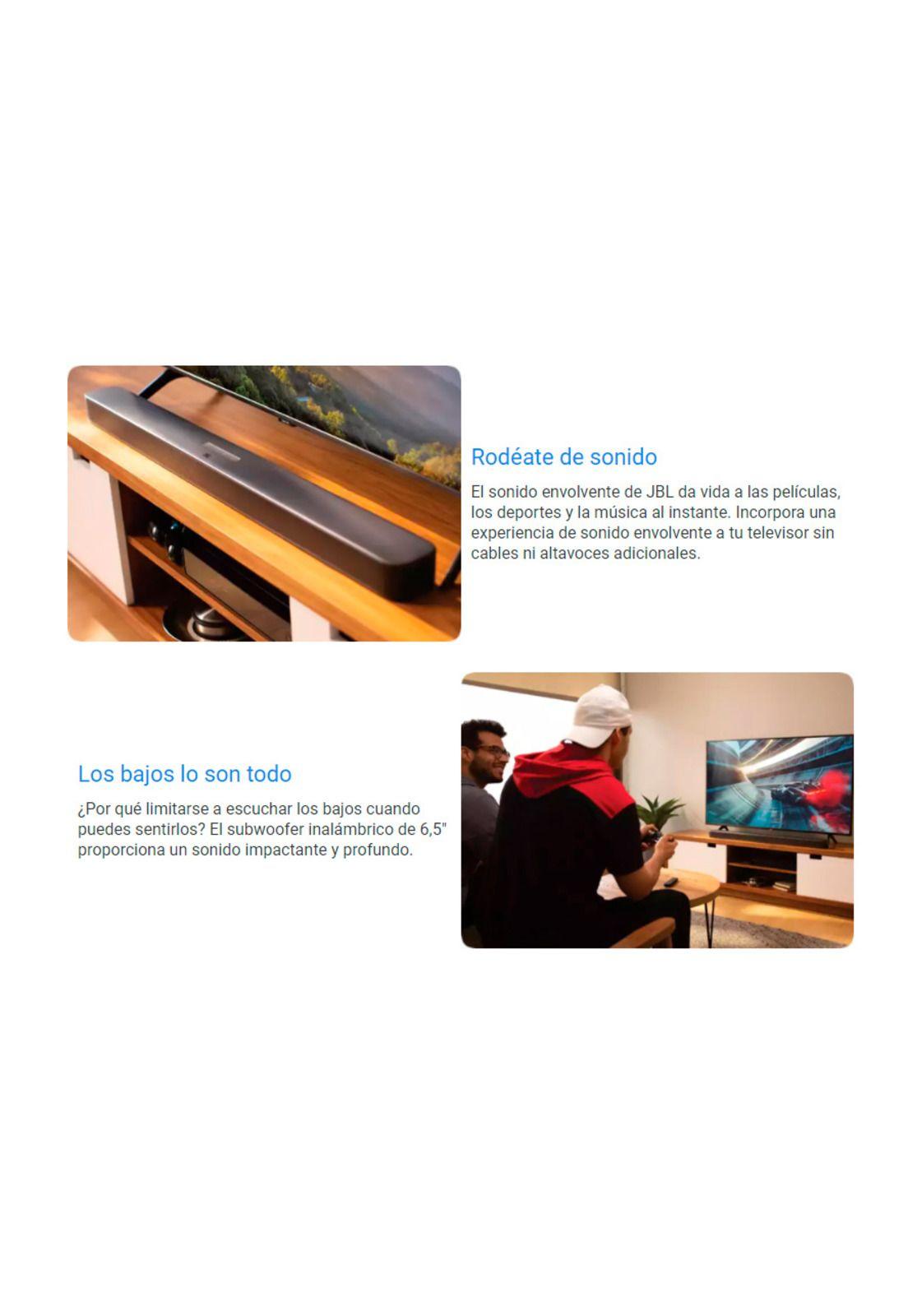 Barra de Sonido JBL Bar 2.1 con Subwoofer Inalambrico-3