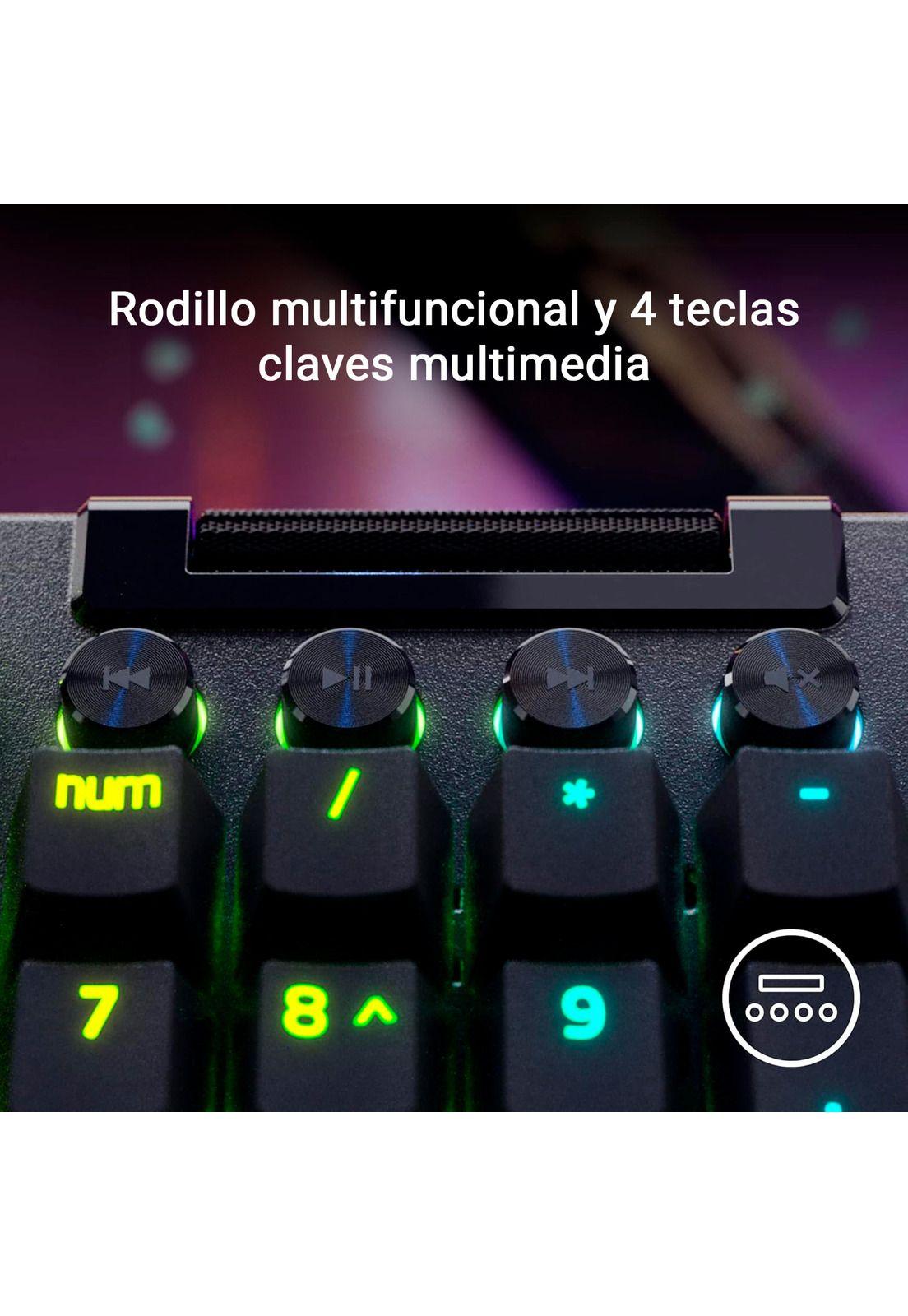 Teclado Gamer Razer Blackwidow V4 Pro Yellow Switch-4