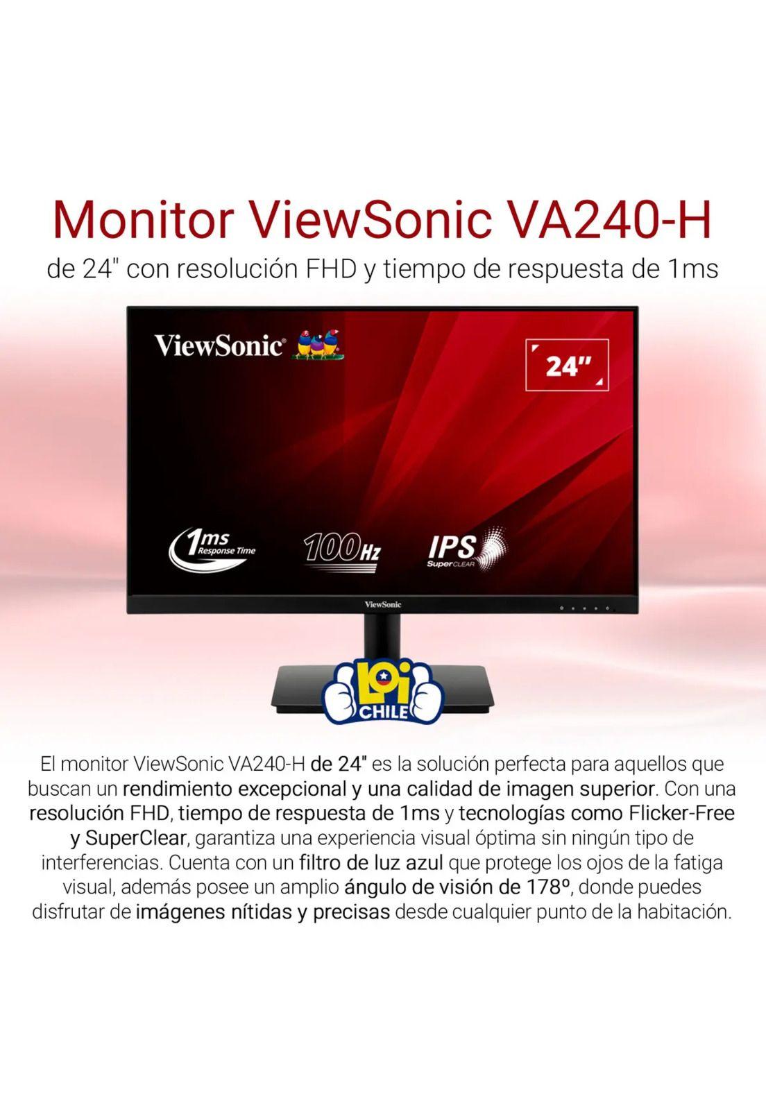 Monitor Viewsonic 24” Full HD IPS 100Hz 1ms-1