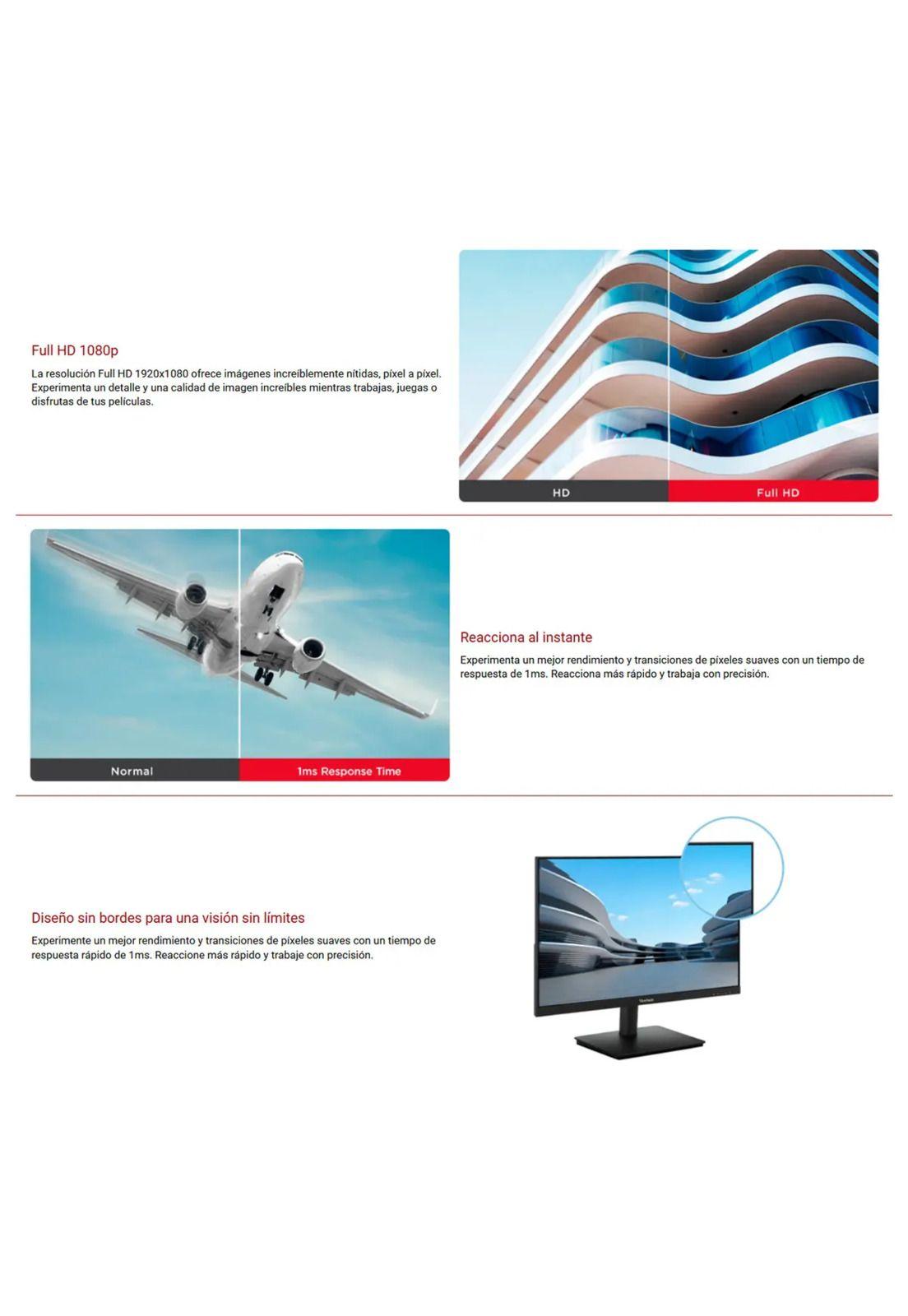 Monitor Viewsonic 24” Full HD IPS 100Hz 1ms-4