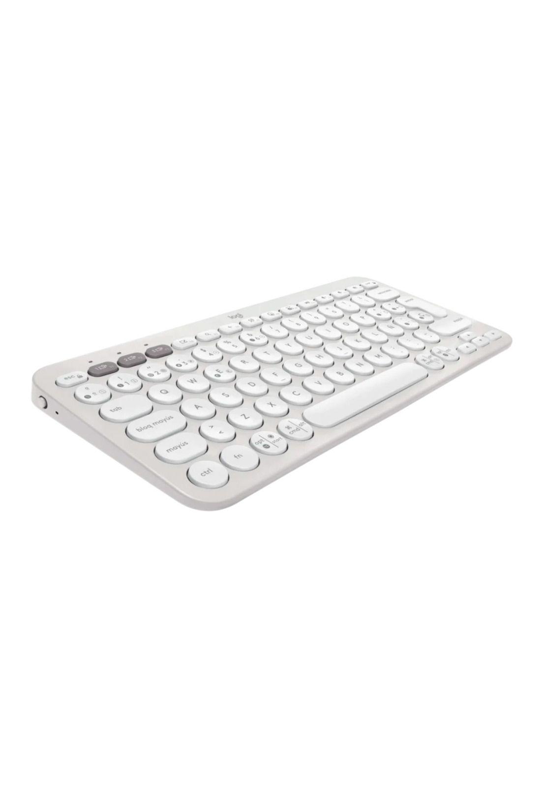 Teclado Logitech Pebble Keys 2 K380S Blanco Español-2